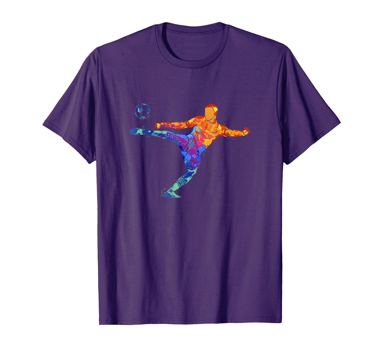 Soccer Athlete Sports Graphic Drawing T-Shirt