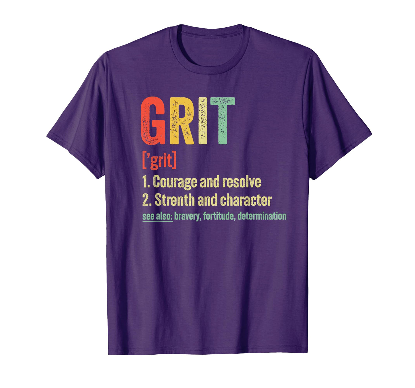 Grit Definition Motivation T-Shirt