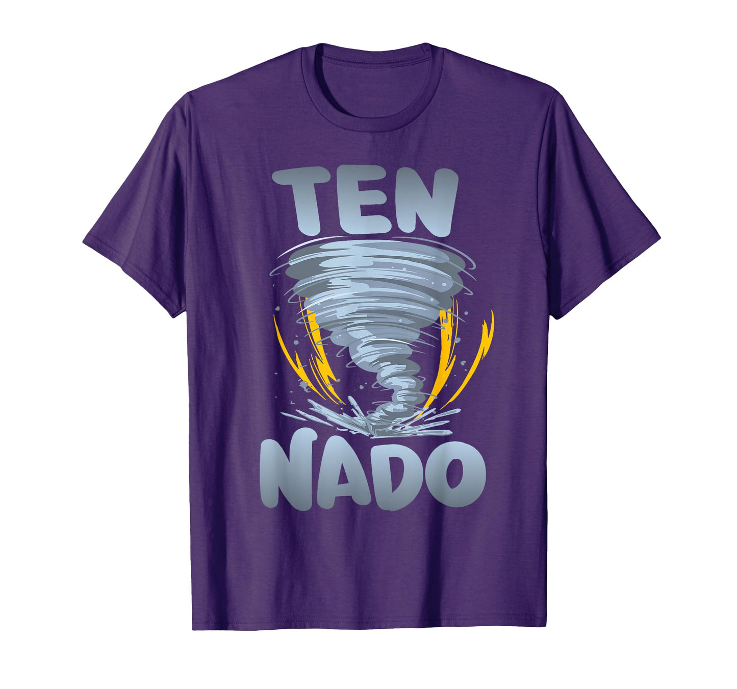Ten-nado Warning 10th Birthday Tornado Themed Birthday T-Shirt