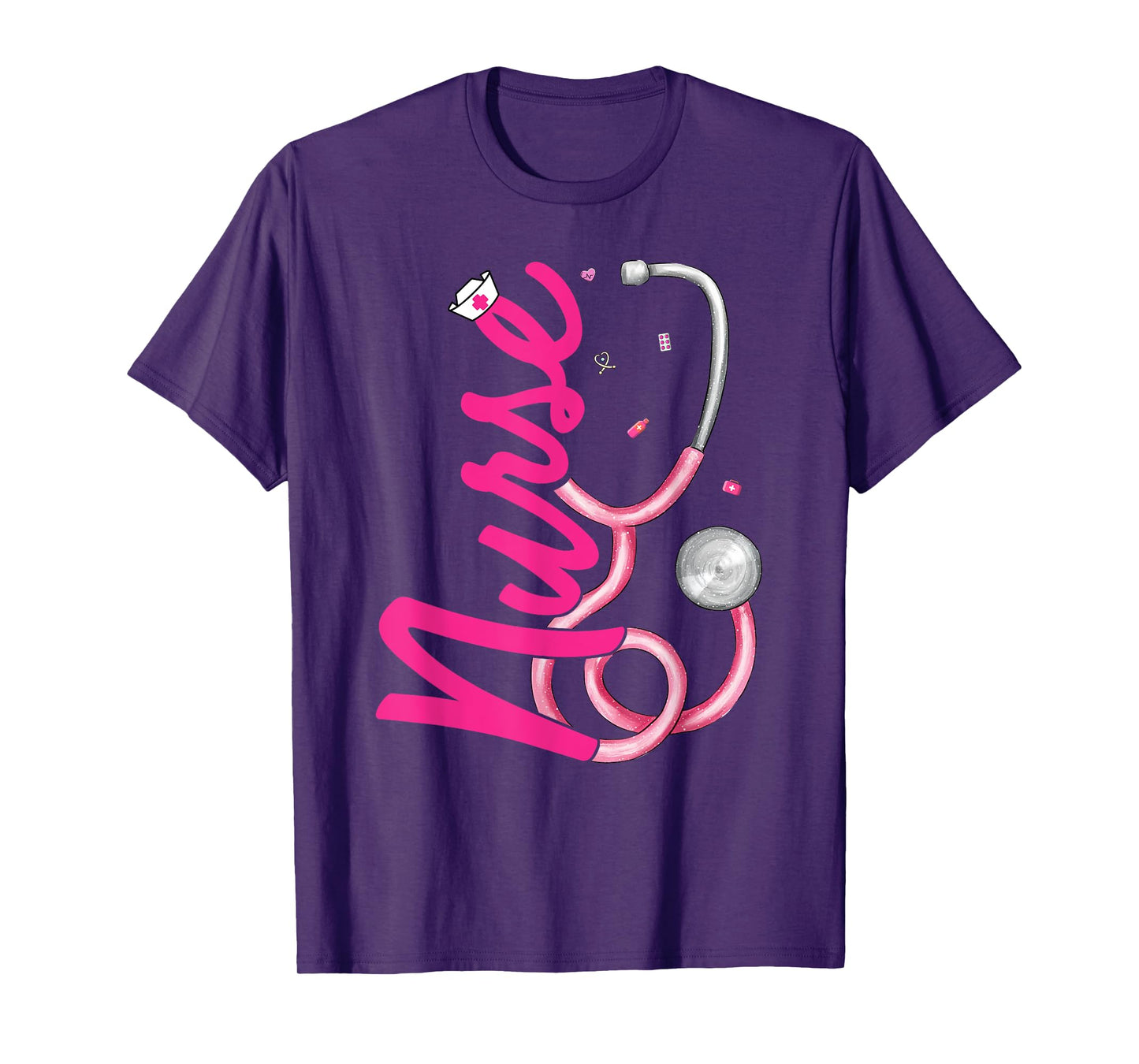 Mens Women Nurse Stethoscope Cute Nurse Week Rn Er Nicu Picu T-Shirt