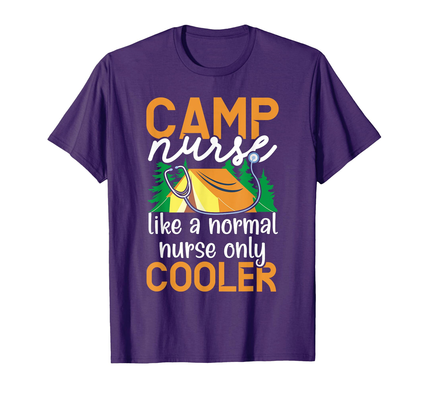 Camp Nurse Camping Nursing Registered Nurse Camper T-Shirt
