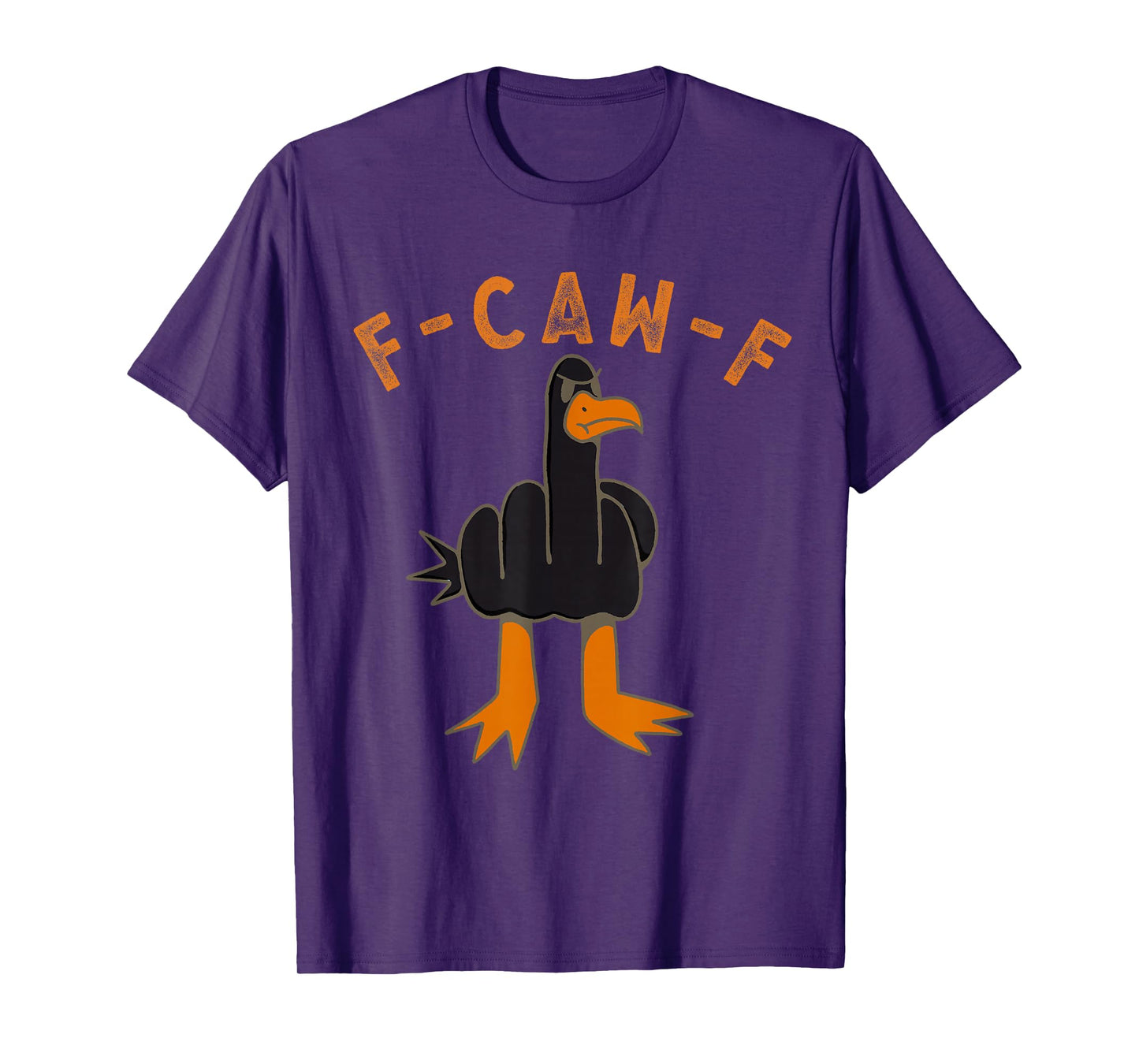 F-Caw-F Funny Seagull FCAWF Humour Sarcasm Middle Finger Meme T-Shirt