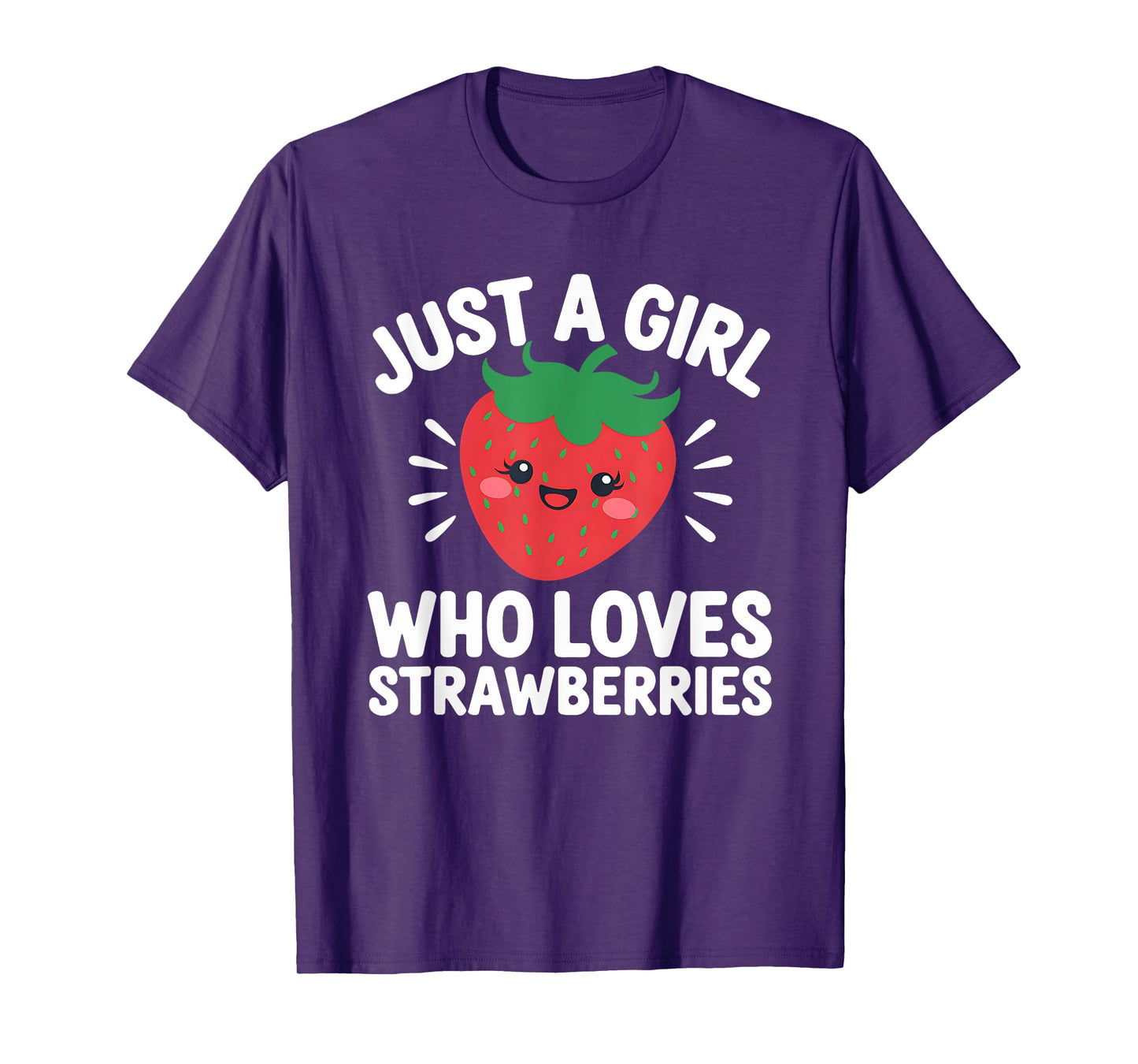 Berry Lover Just A Girl Who Loves Strawberries Women Kids T-Shirt