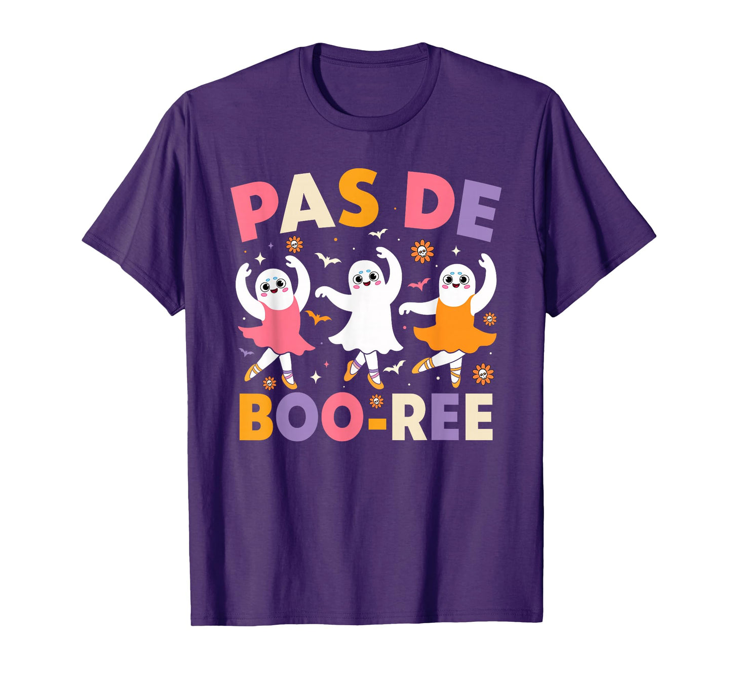 Pas De Boo-Ree Ballet Dancer Ghost Dancing Funny Halloween T-Shirt