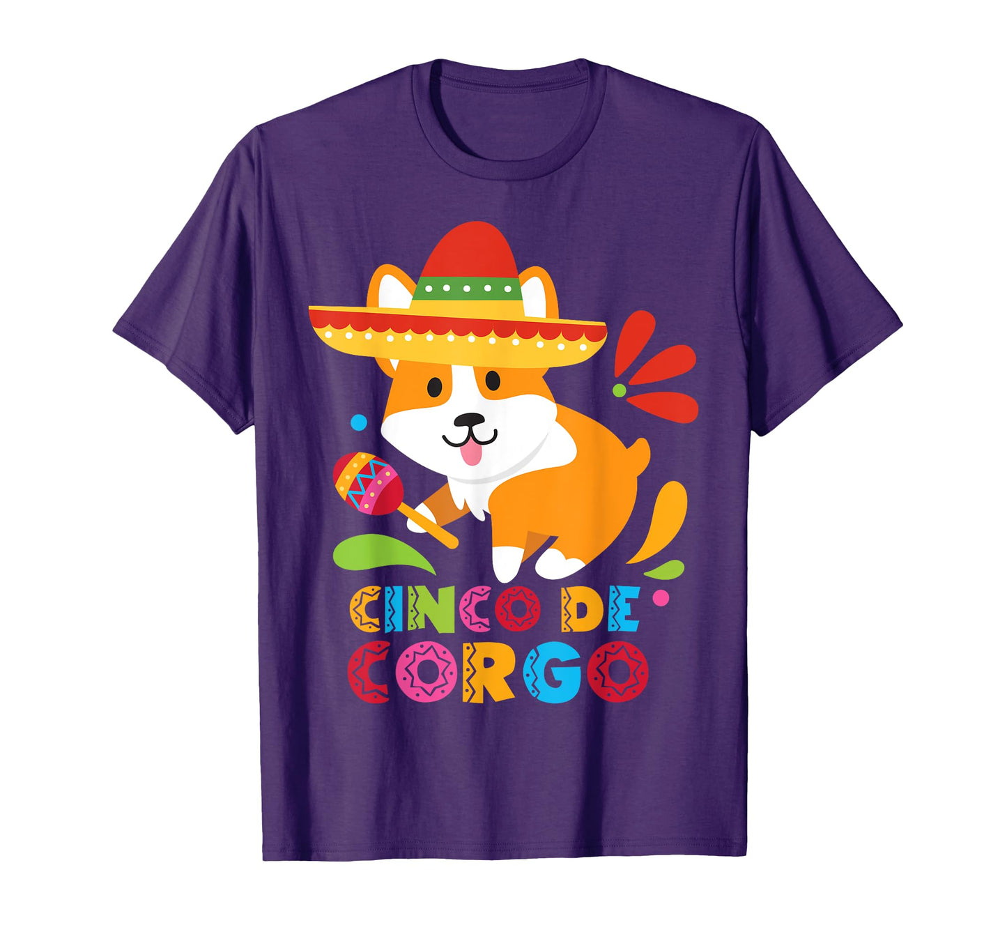 Cinco De Mayo Shirt Funny Mexican Corgi Cute Dog Lover Corgo T-Shirt