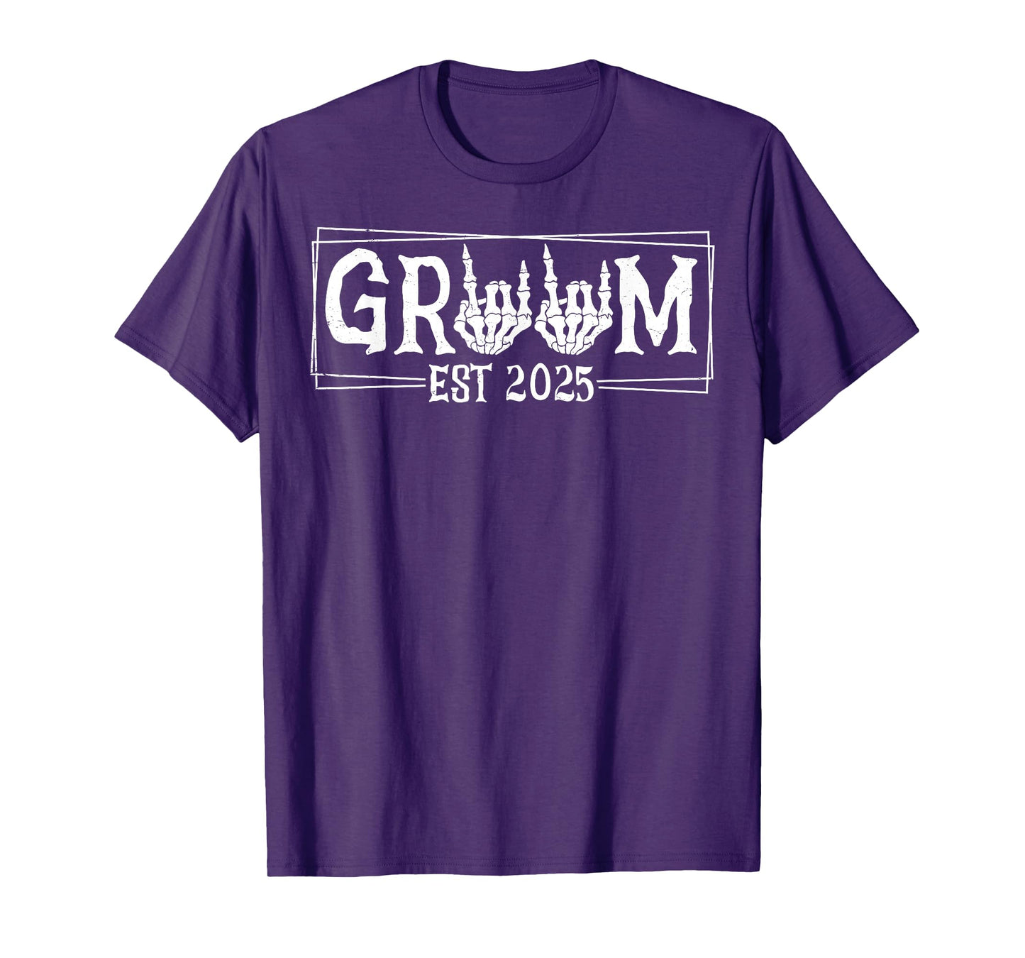 Halloween Spooky Skeleton Engagement Wedding Bride Groom T-Shirt