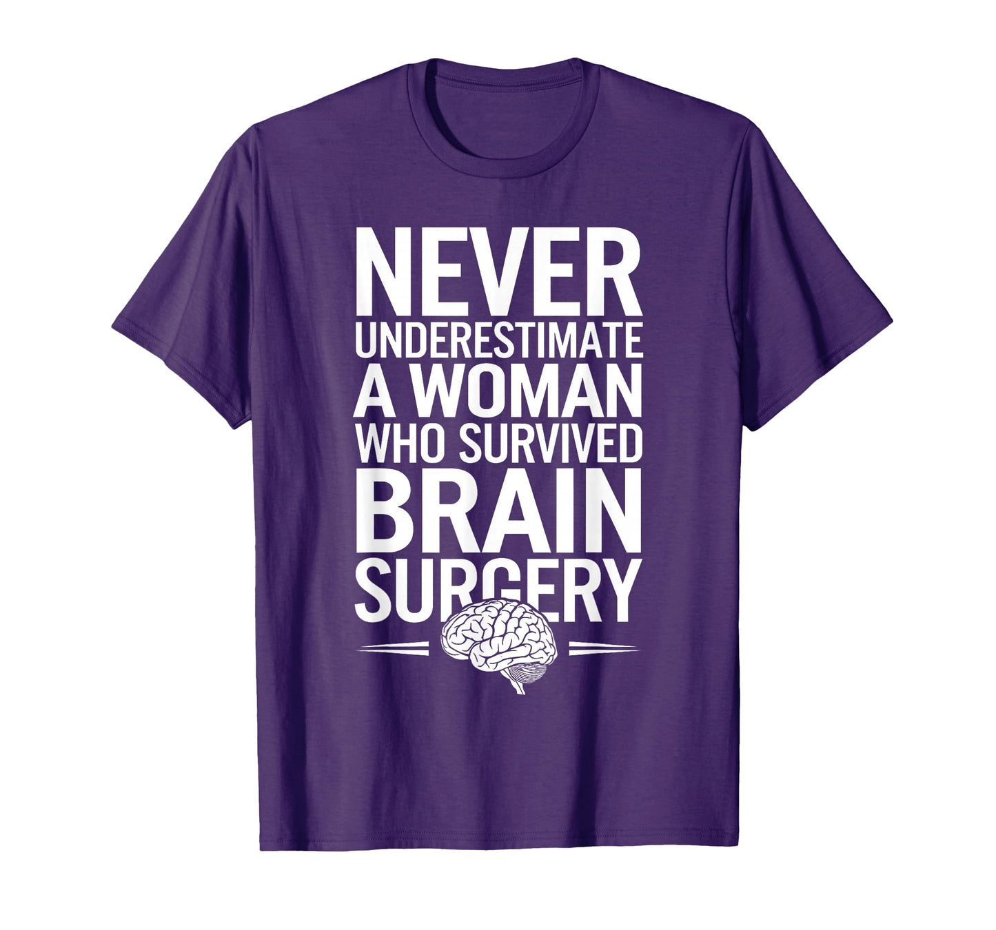 Cute Brain Surgery Art For Women Brain Tumor Cancer Survivor T-Shirt