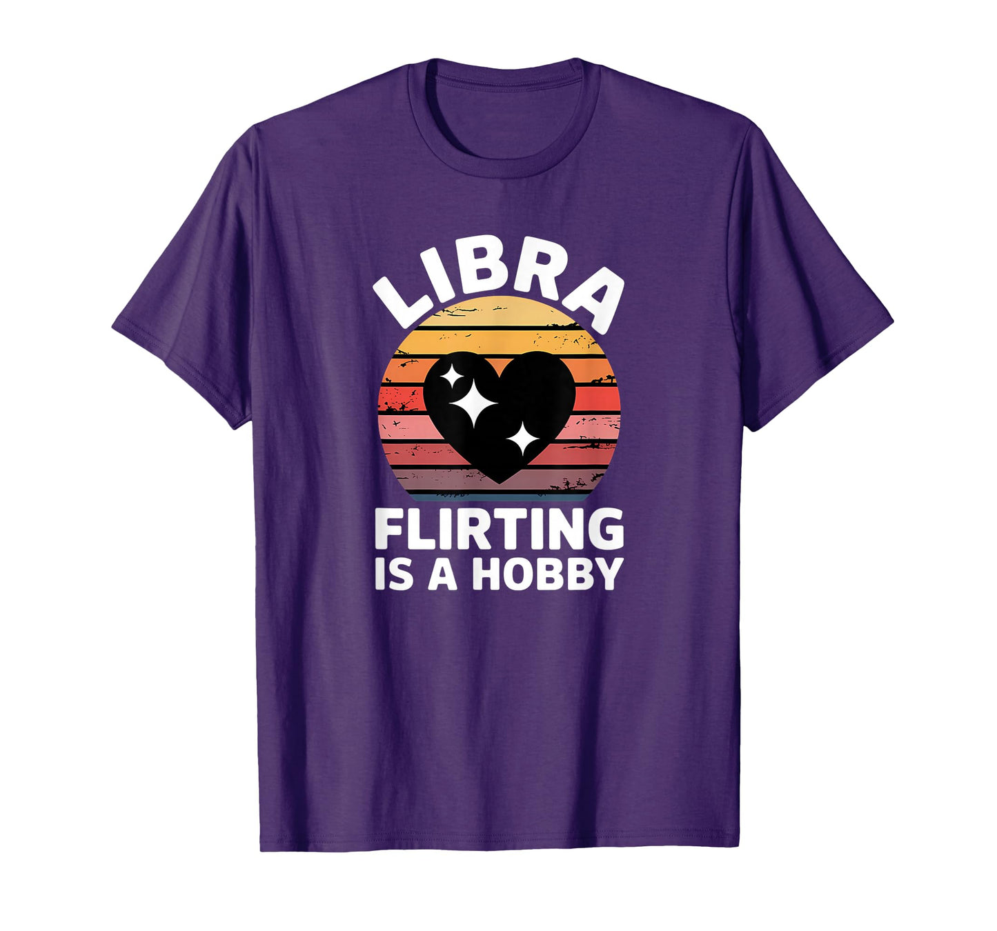 Vintage Libra Horoscope Design - Flirting is a Hobby T-Shirt