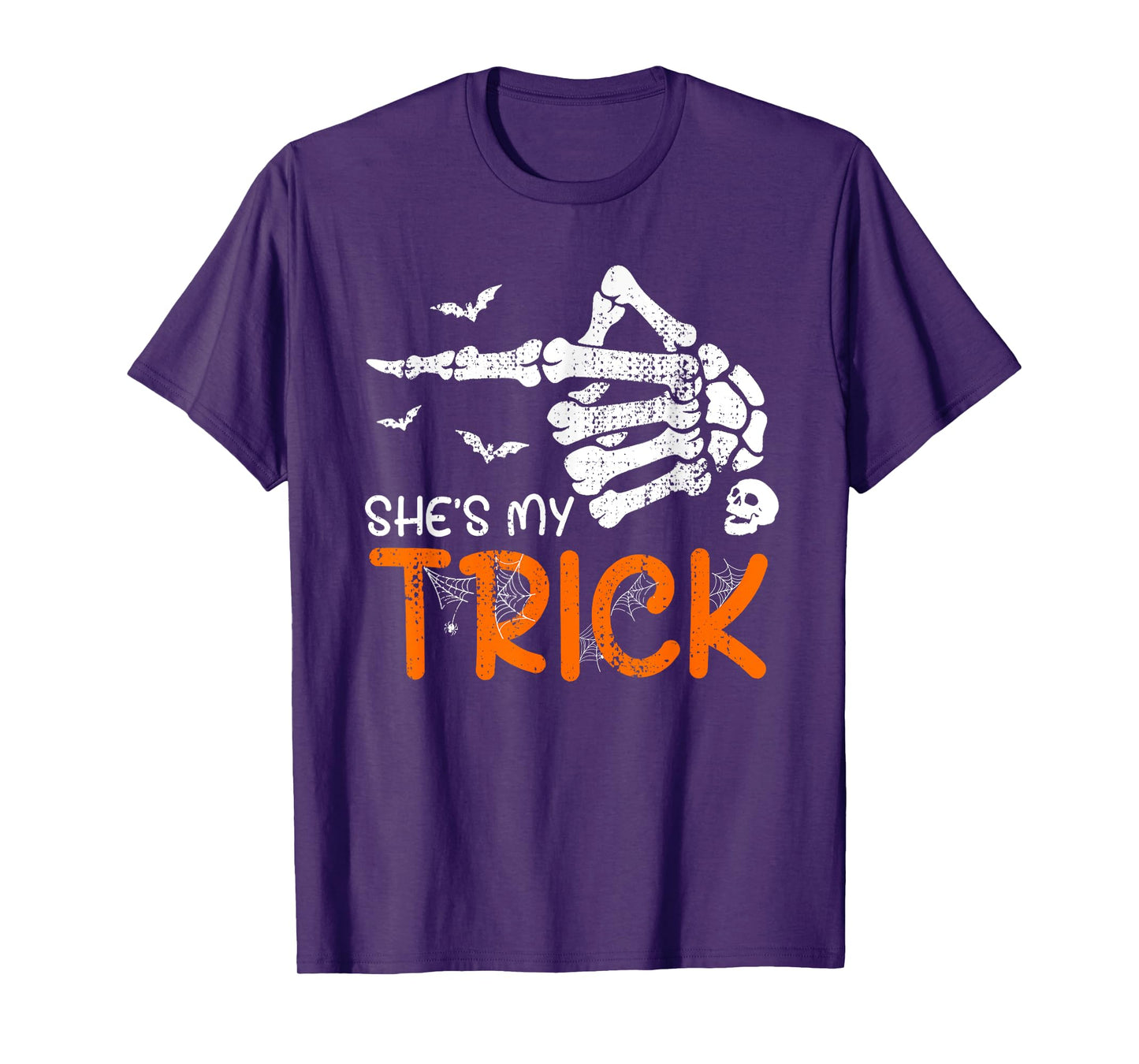 He's My Treat Skeleton Hand Halloween Costume Couples T-Shirt