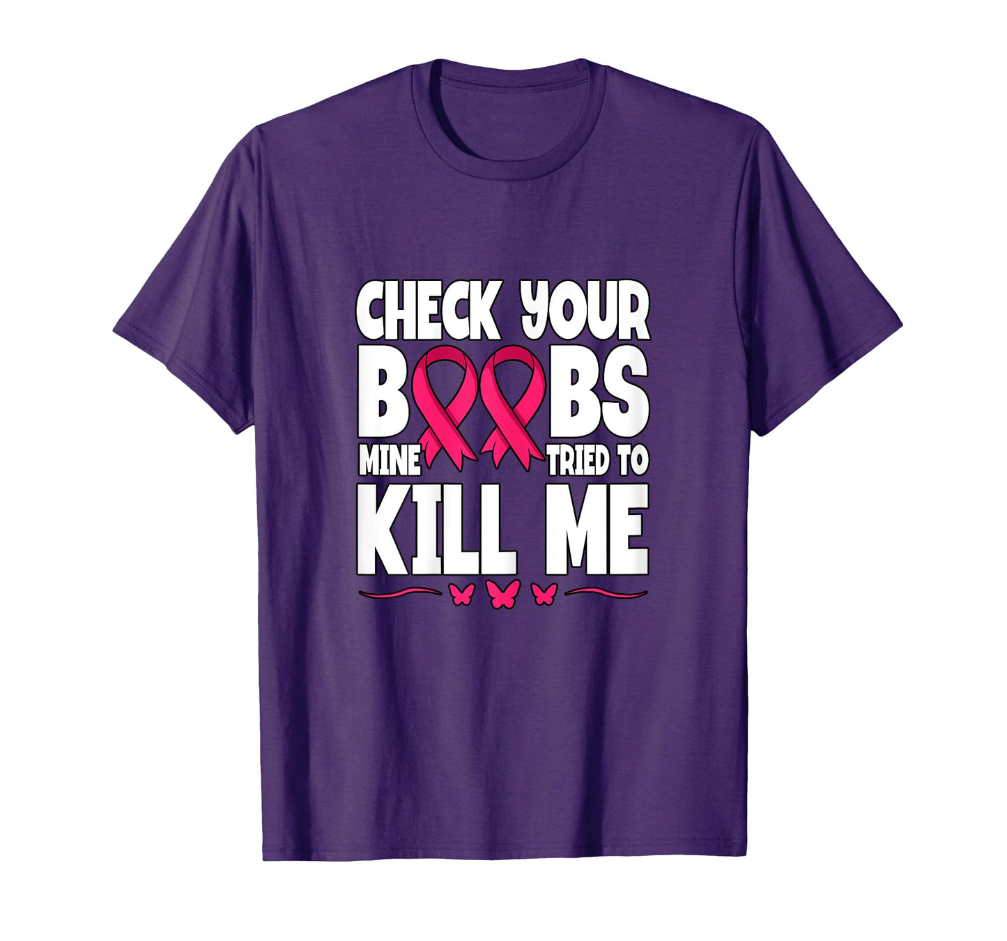 Check Your Boobs Breast Cancer Awareness T-Shirt