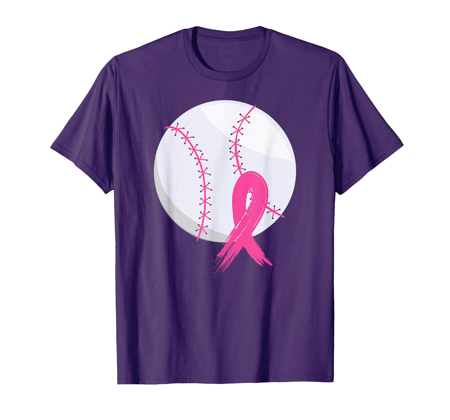 Breast Cancer Pink Ribbon Baseball Awareness Costume T-Shirt