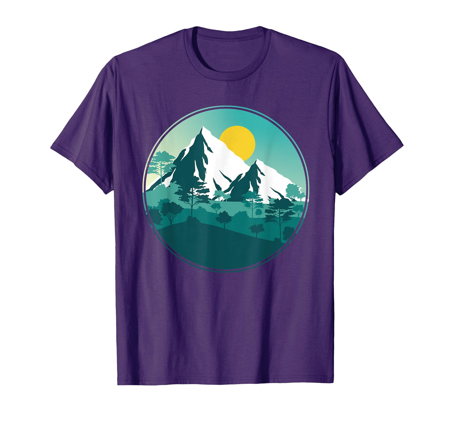Outdoors Hiking Sunset Mountains Wildlife Forest Nature T-Shirt