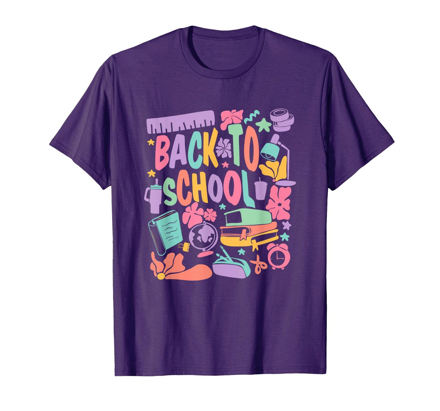 Back To School Colorful Supplies Vibes T-Shirt