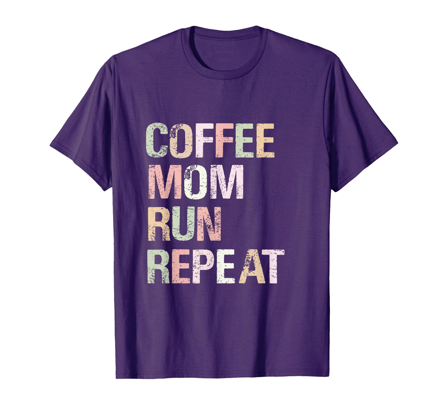 Coffee Mom Run Repeat Cool Women's Running Design T-Shirt