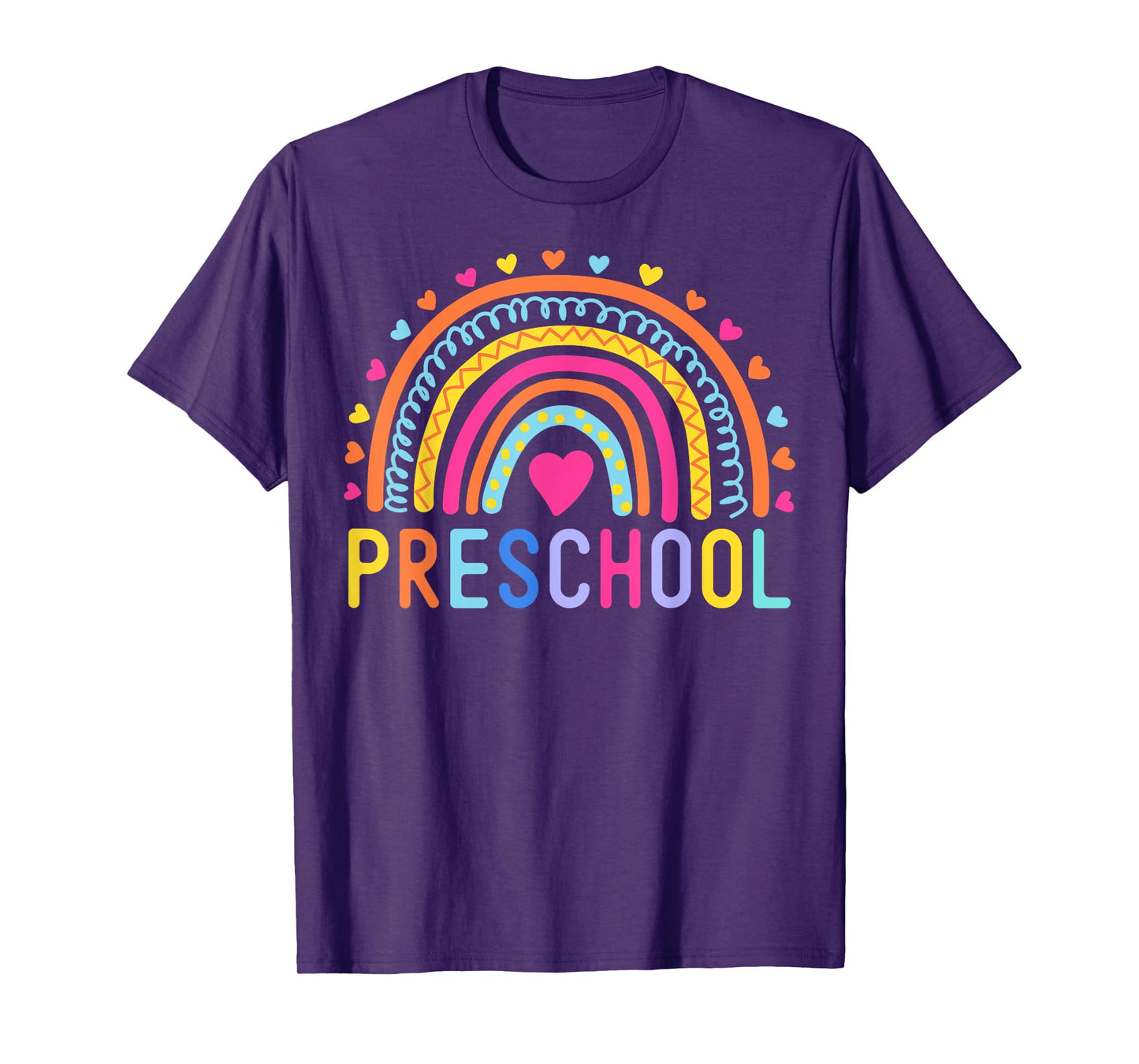 PreSchool Rainbow Girls Boys Teacher Kids Team Pre-K Squad T-Shirt