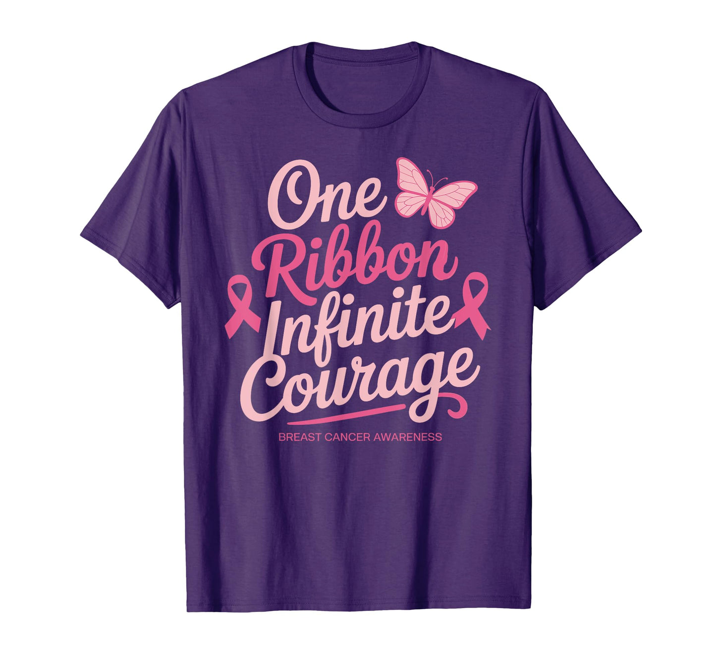 Breast Cancer Awareness Pink Ribbon T-Shirt