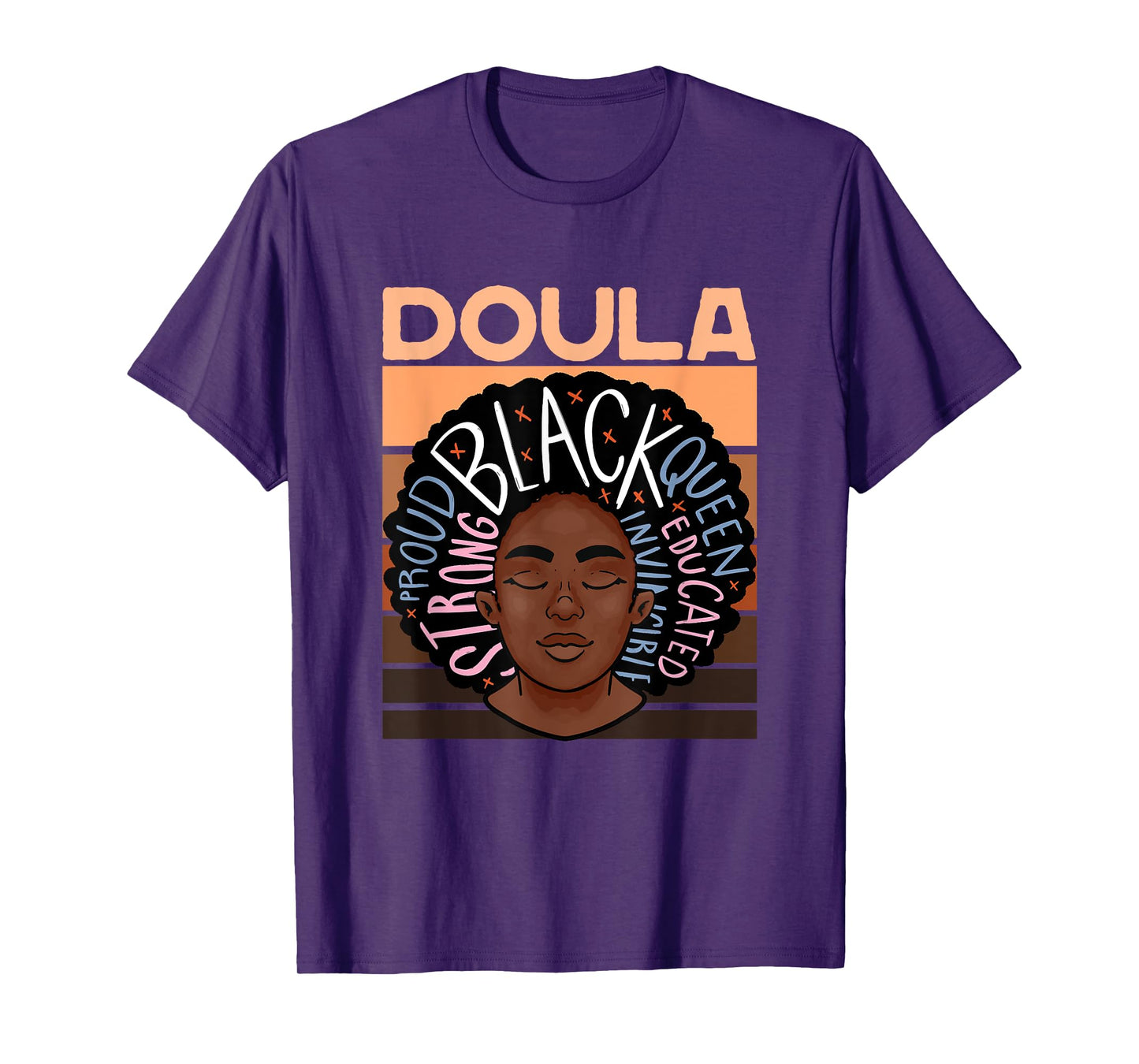 Black Doula Melanin Childbirth Support Midwife Labor Doula T-Shirt