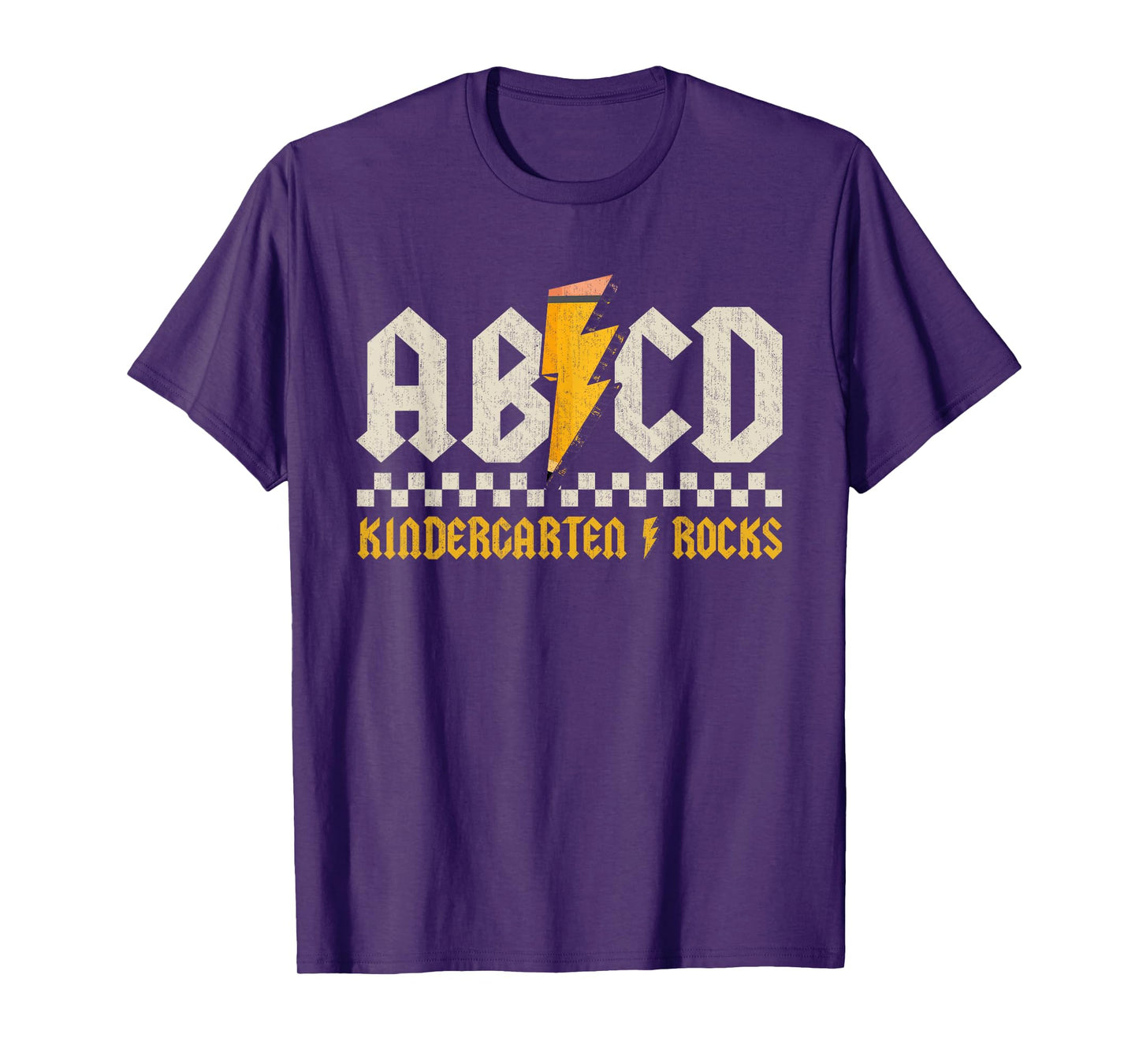 ABCD Kindergarten Rocks Pencil Lightning Students Teachers T-Shirt