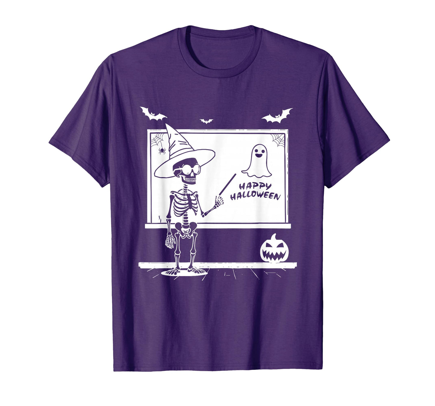 Teacher Skeleton Waiting for Halloween Spooky Season, T-Shirt