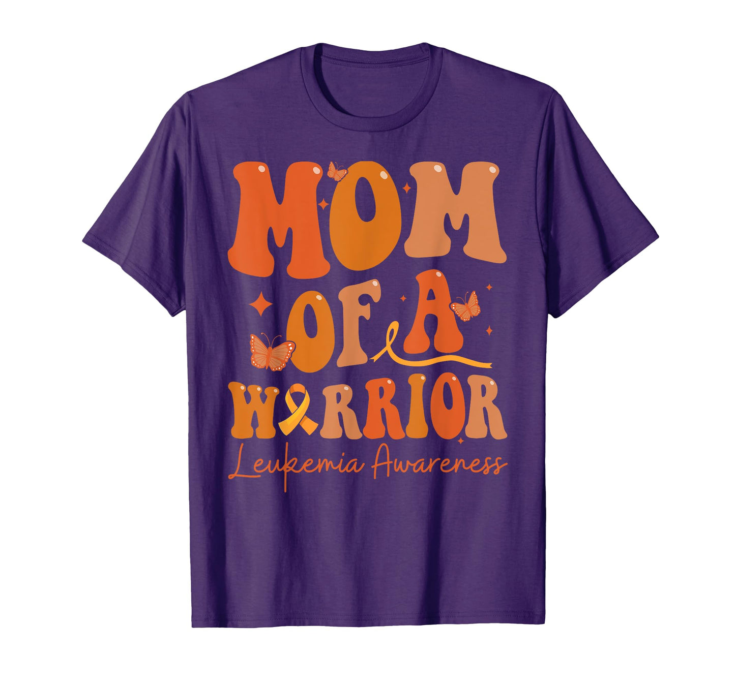 Mom Of A Warrior Leukemia Awareness Family Matching T-Shirt