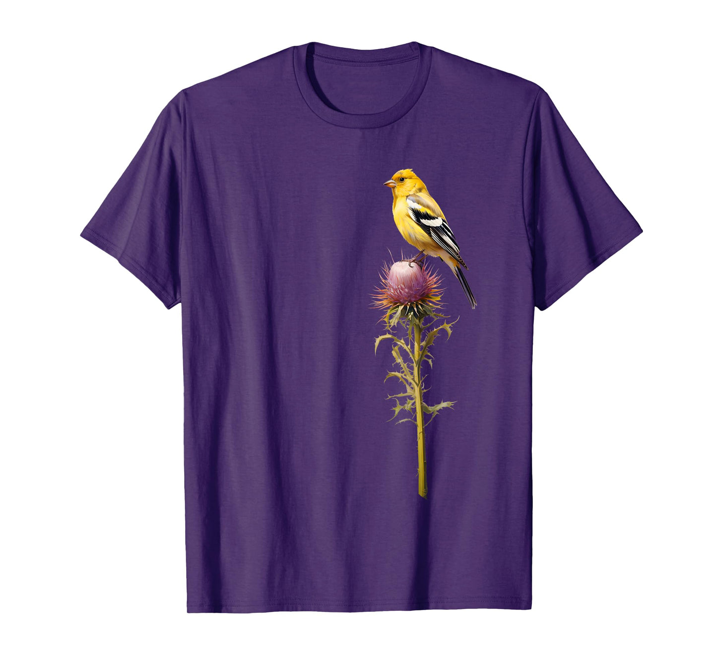 Birding and Bird Lovers Apparel Decor Accessories American Goldfinch Backyard Bird Watching Watchers Birder Unisex-Adults Black Short Sleeve T-Shirt Small
