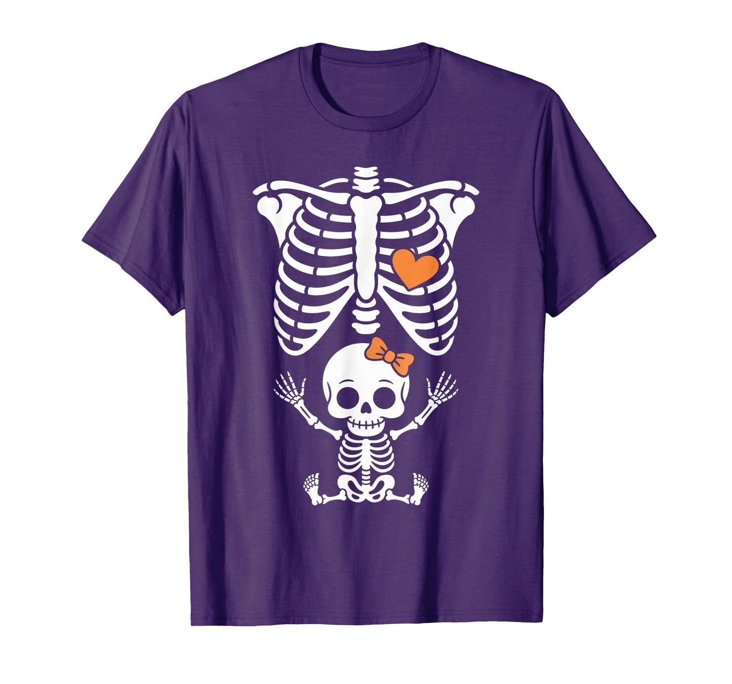 Baby Shower Skeleton Halloween Pregnancy Annoucement Girls T-Shirt