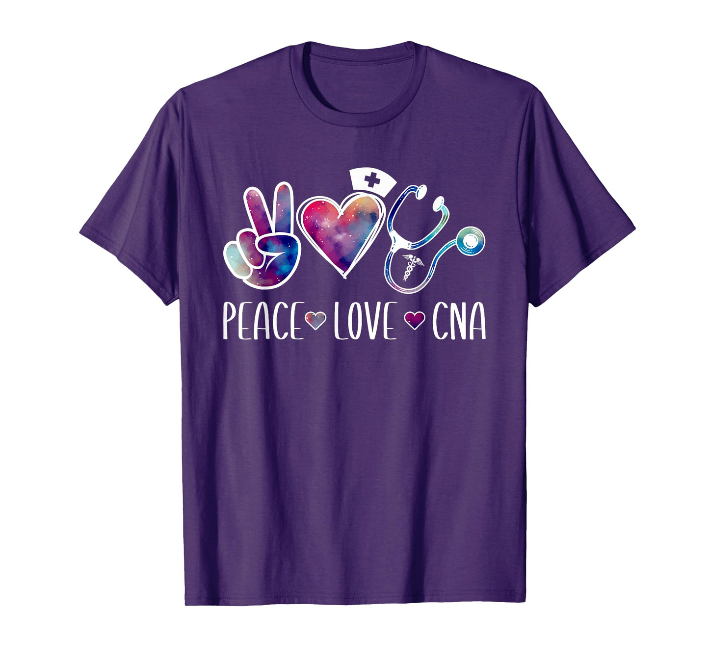 Peace Love CNA Certified Nurse Assistant CNA Nurse T-Shirt