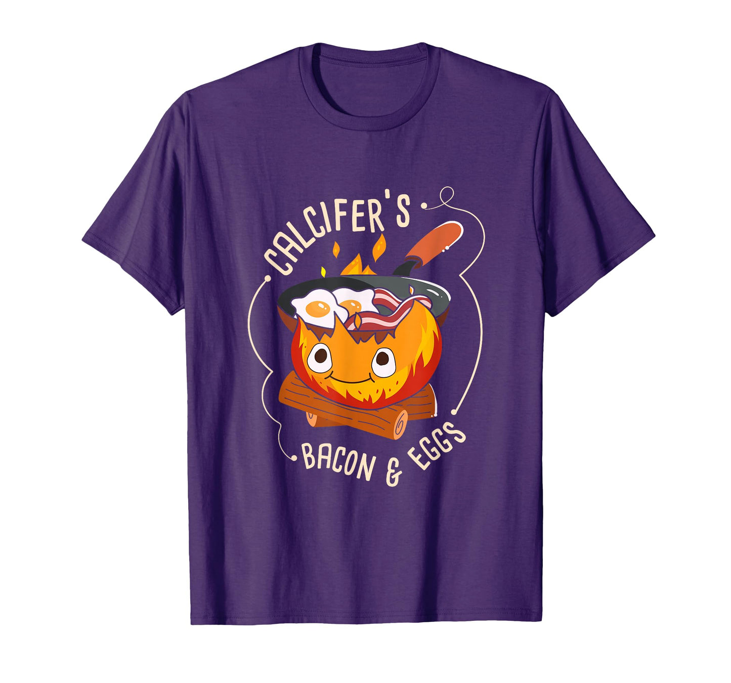 Calcifers Bacon And Egg I Camping Cooking I Bacon T-Shirt