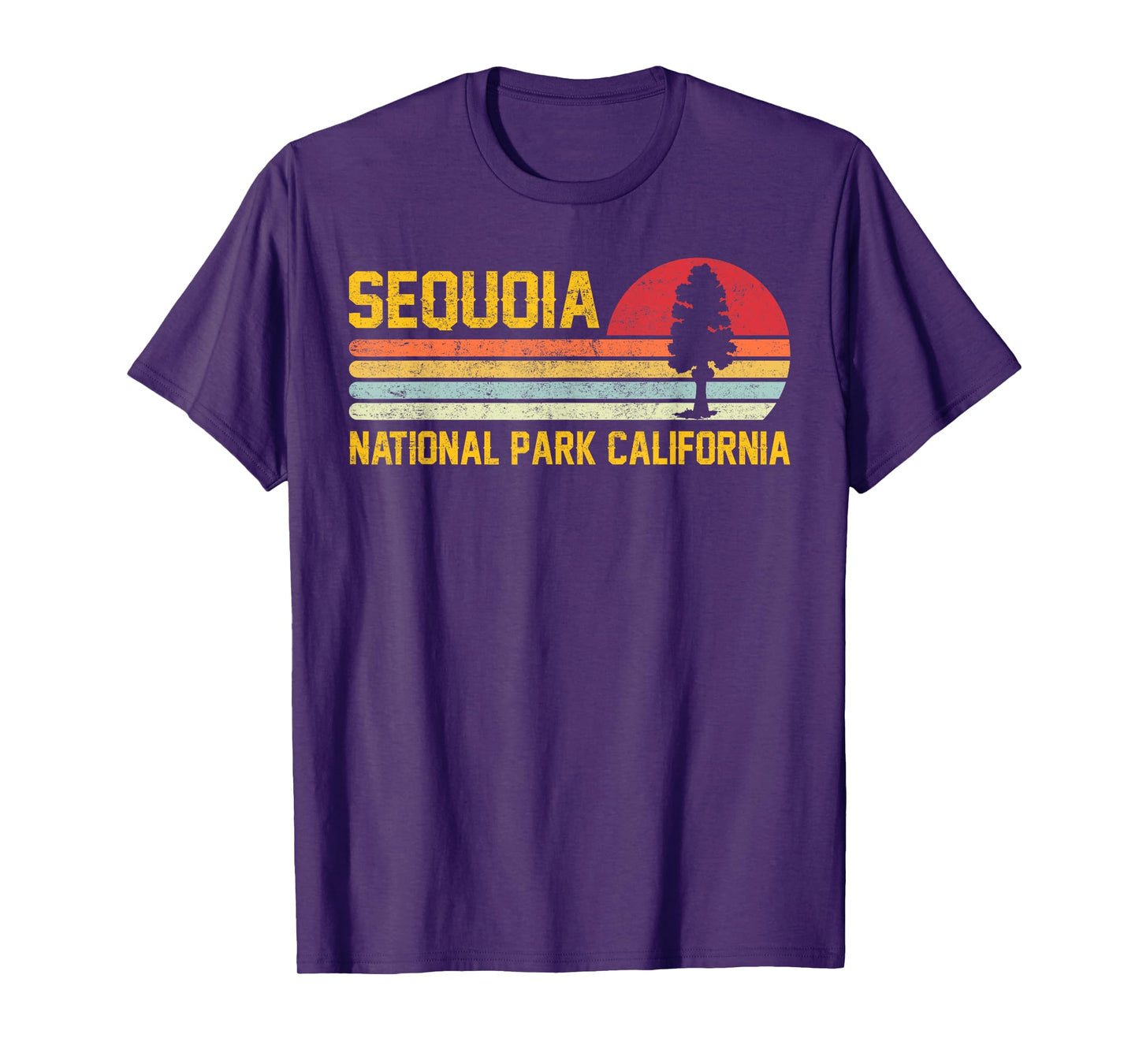 Sequoia National Park California Retro Adventure T-Shirt