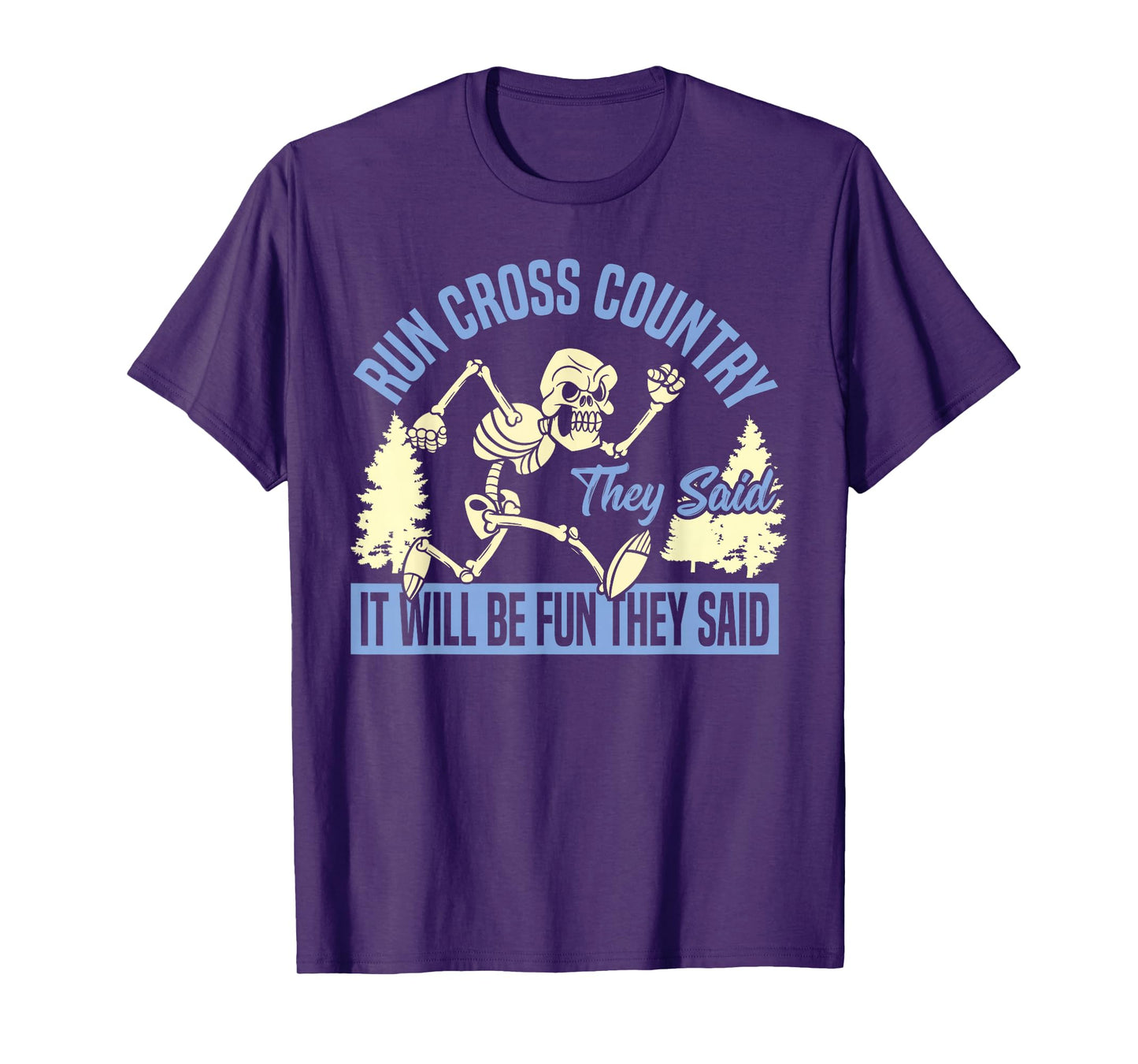 Cross Country Running Skeleton XC Runner T-Shirt