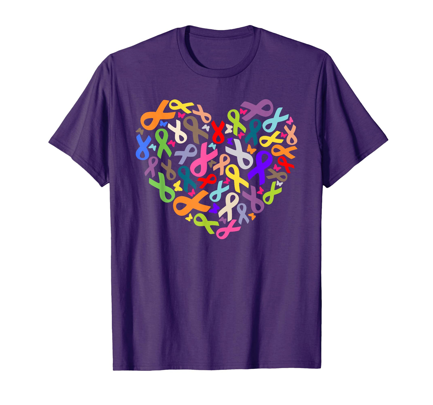 Cancer Sucks In Every Color Shirt Cancer Ribbon Colors T-Shirt