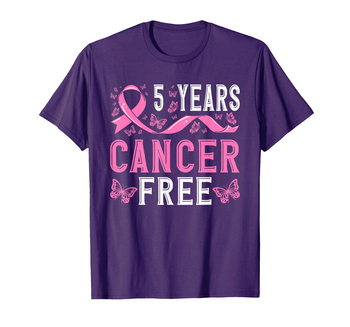 5 Years Breast Cancer Free Survivor Women T-Shirt