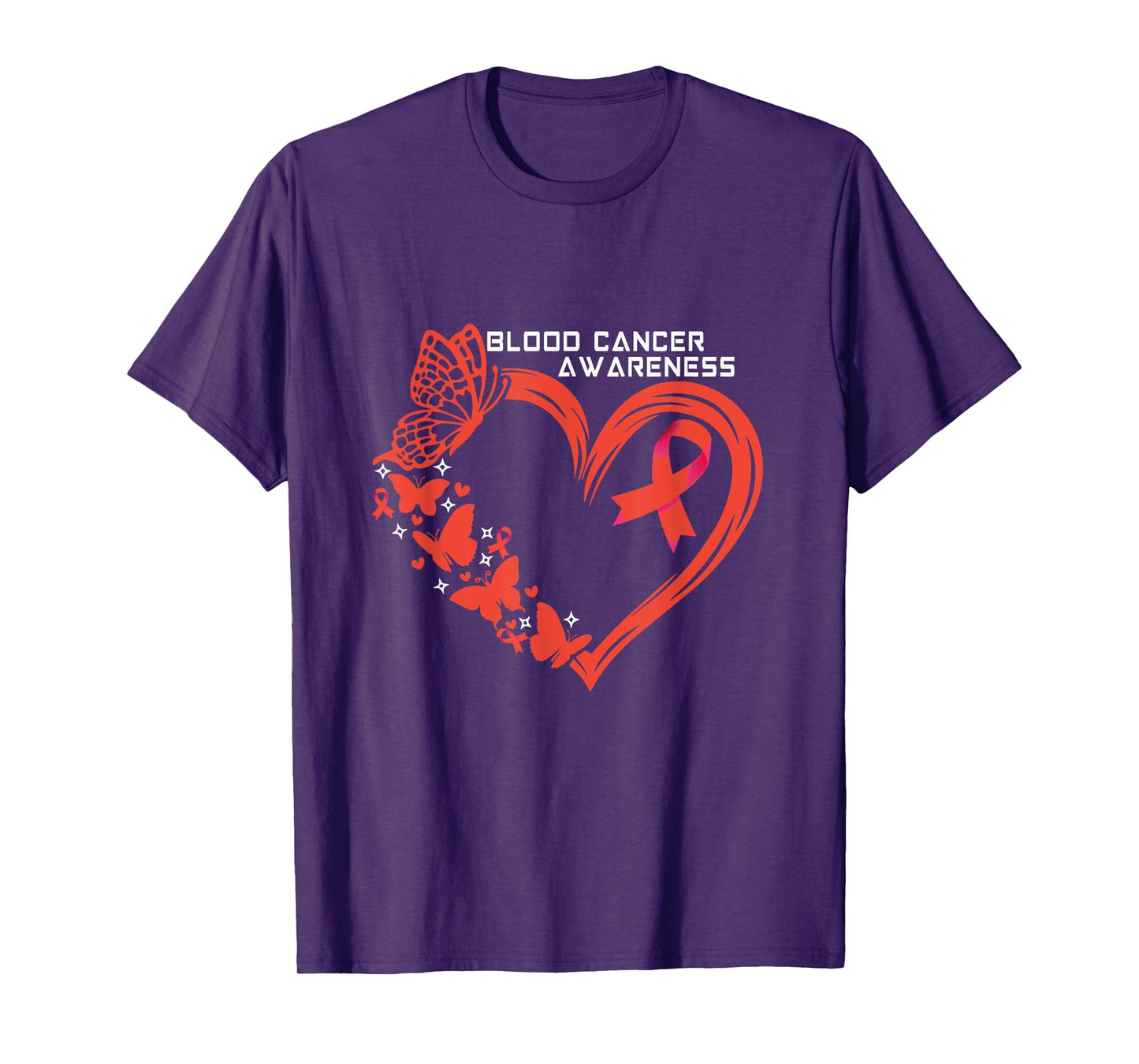 Blood Cancer Awareness Heart Blood Cancer Warrior T-Shirt