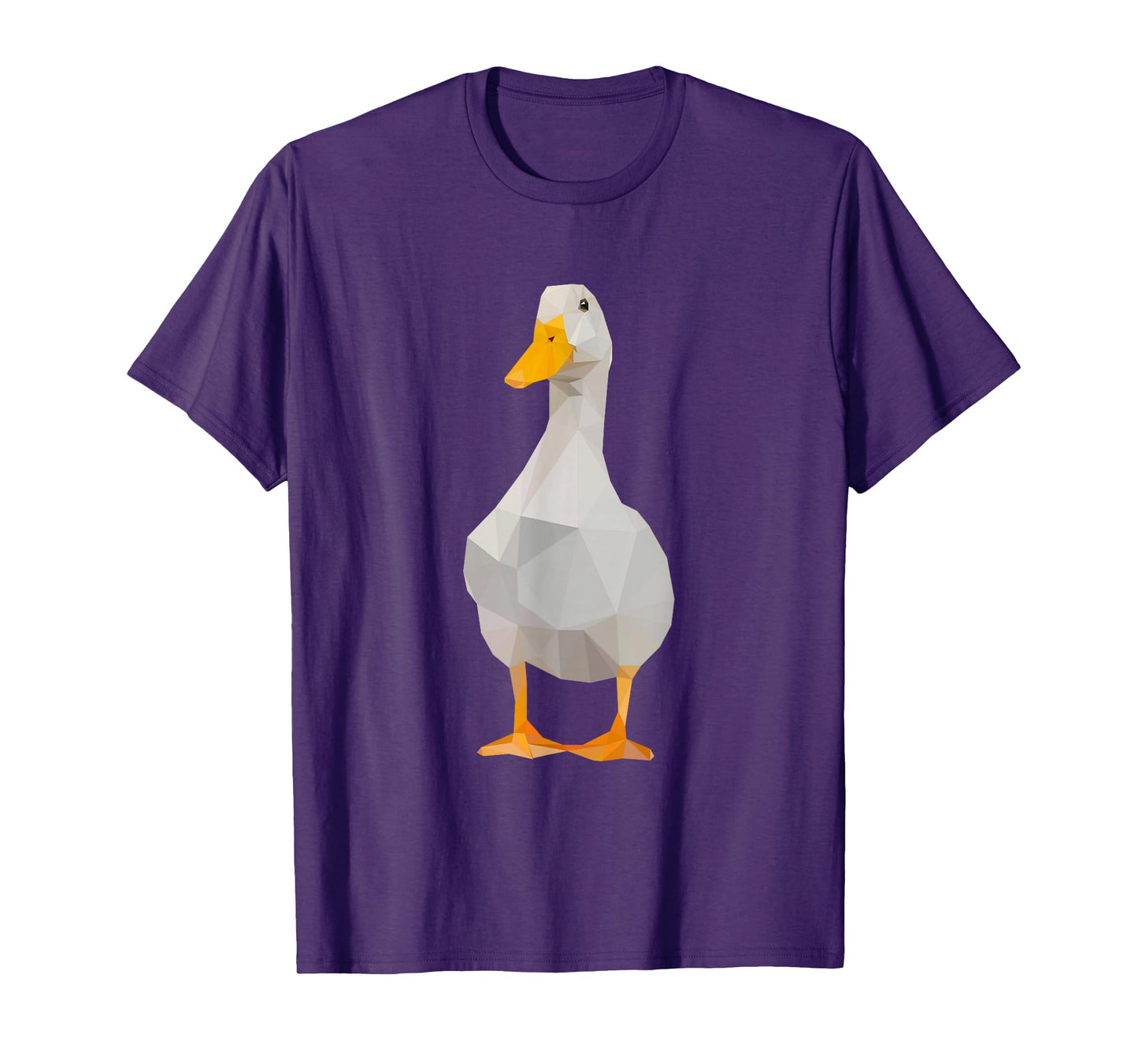 Cute Polygonal Duck Lover Farm Duck T-Shirt