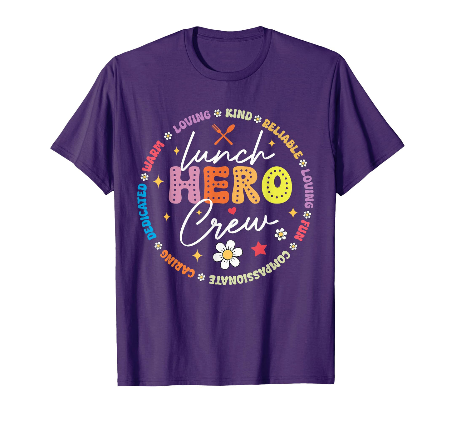 School Lunch Hero Crew Funny Cafeteria Workers Lunch Lady T-Shirt