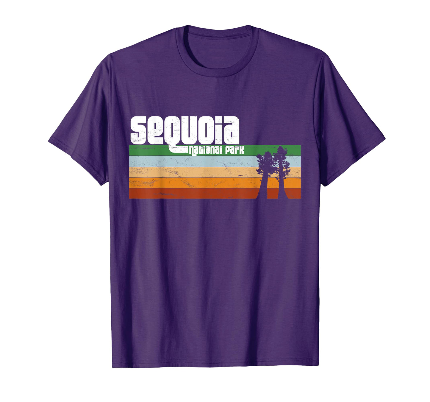 Retro Sequoia National Park California CA T-Shirt