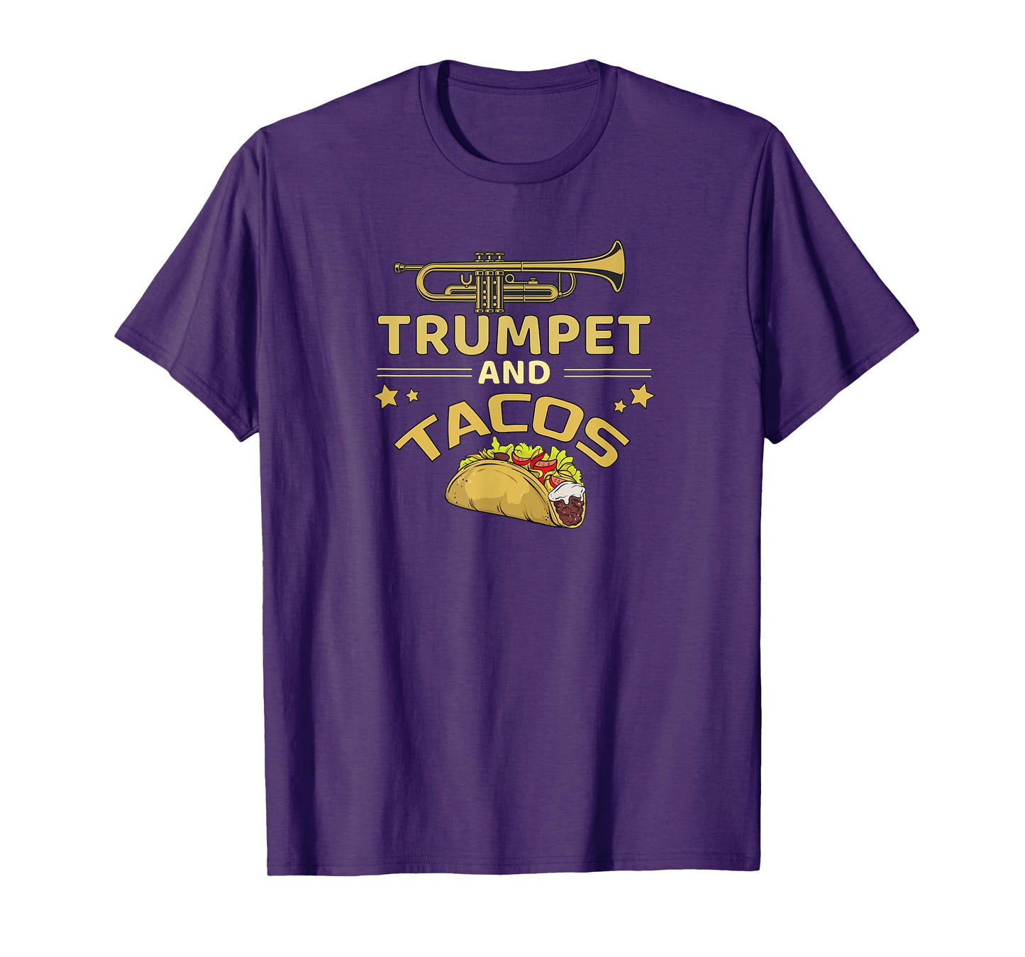 Trumpet and Tacos Lover Marching Band Trumpet Player Gift T-Shirt