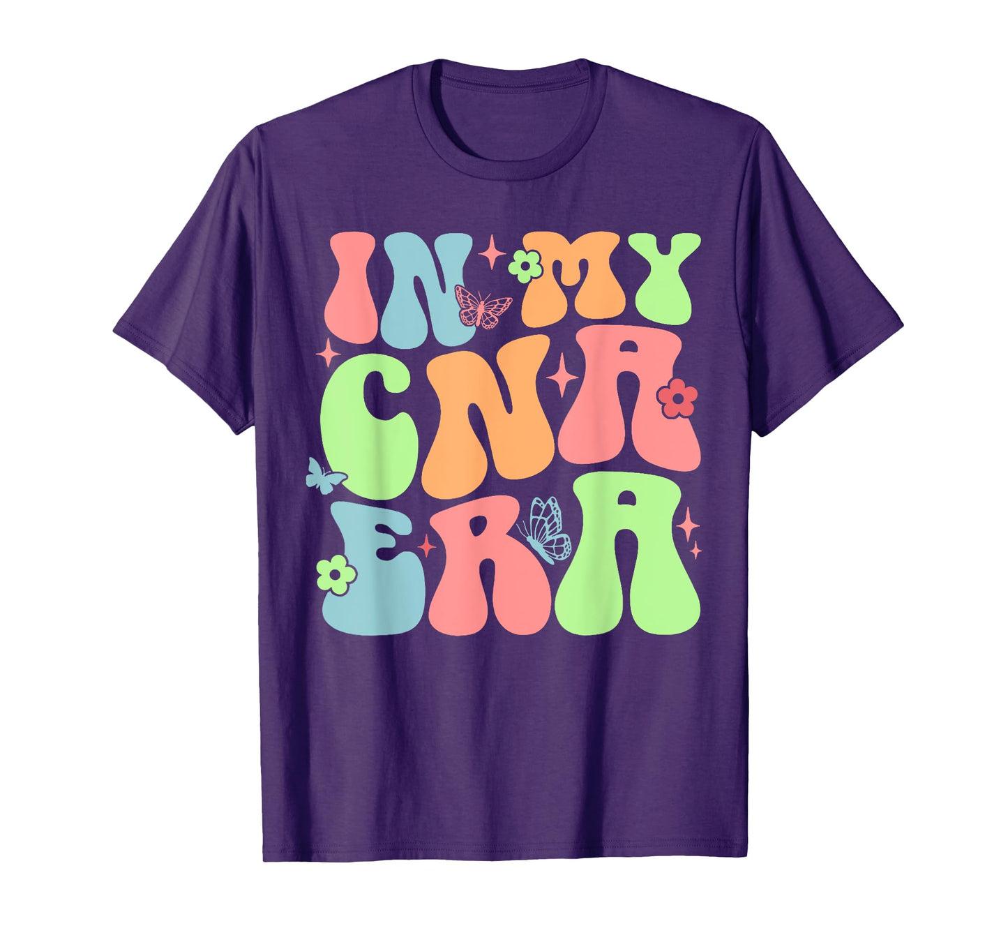 In My CNA Era Funny Groovy CNA Nurse Life T-Shirt
