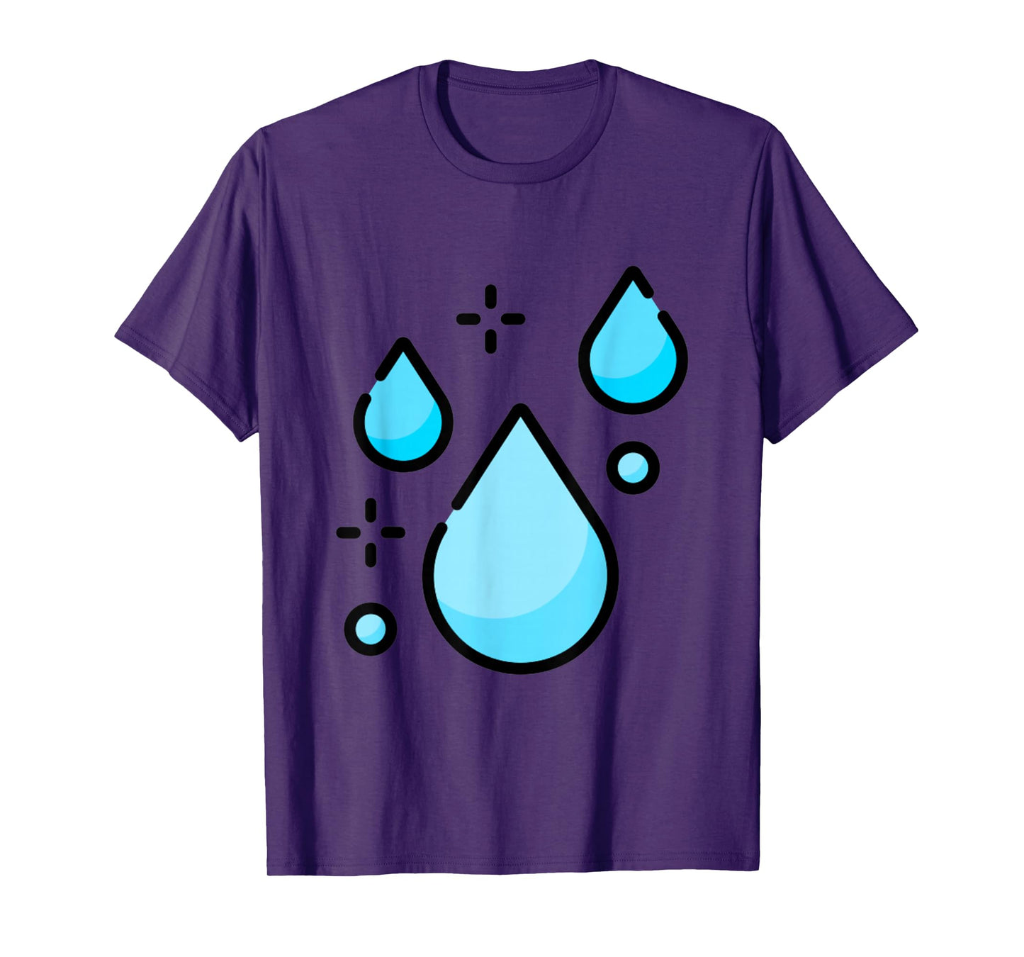 Water Droplet Waterdrop Raindrop Water Lover Hydration T-Shirt