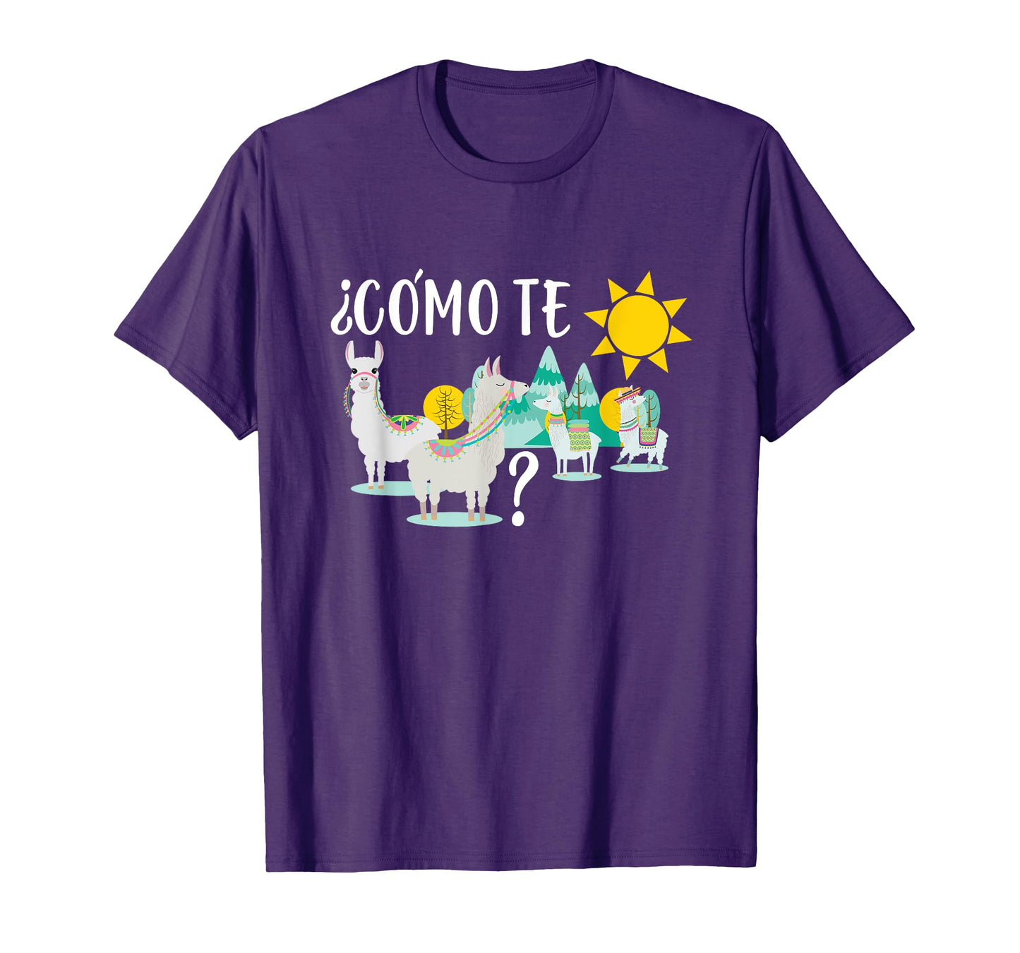 Women Llama Shirt Como Te LLamas Funny Spanish Teacher Gift T-Shirt