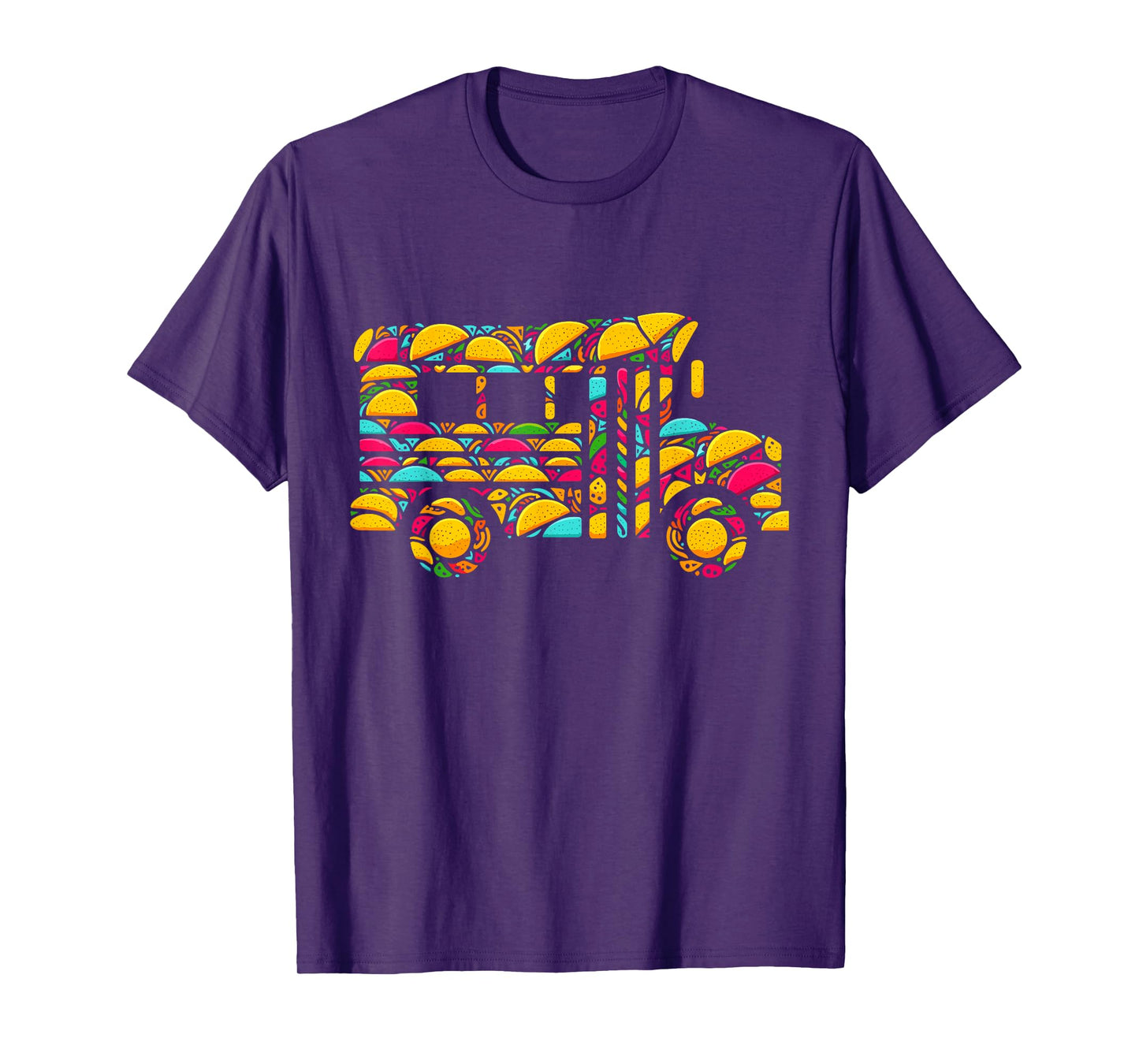 School Bus Tacos Kids Mens Womens Mexican Cinco De Mayo Taco T-Shirt