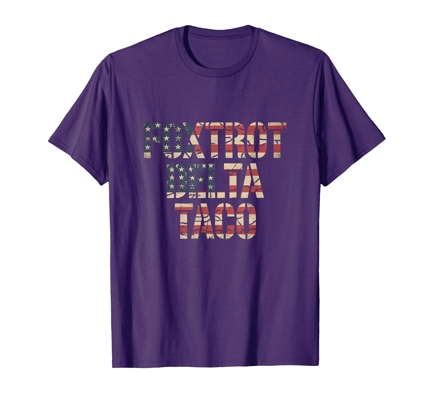 Retro Fox Red Delta Taco Funny Trump Resist Vintage Style T-Shirt