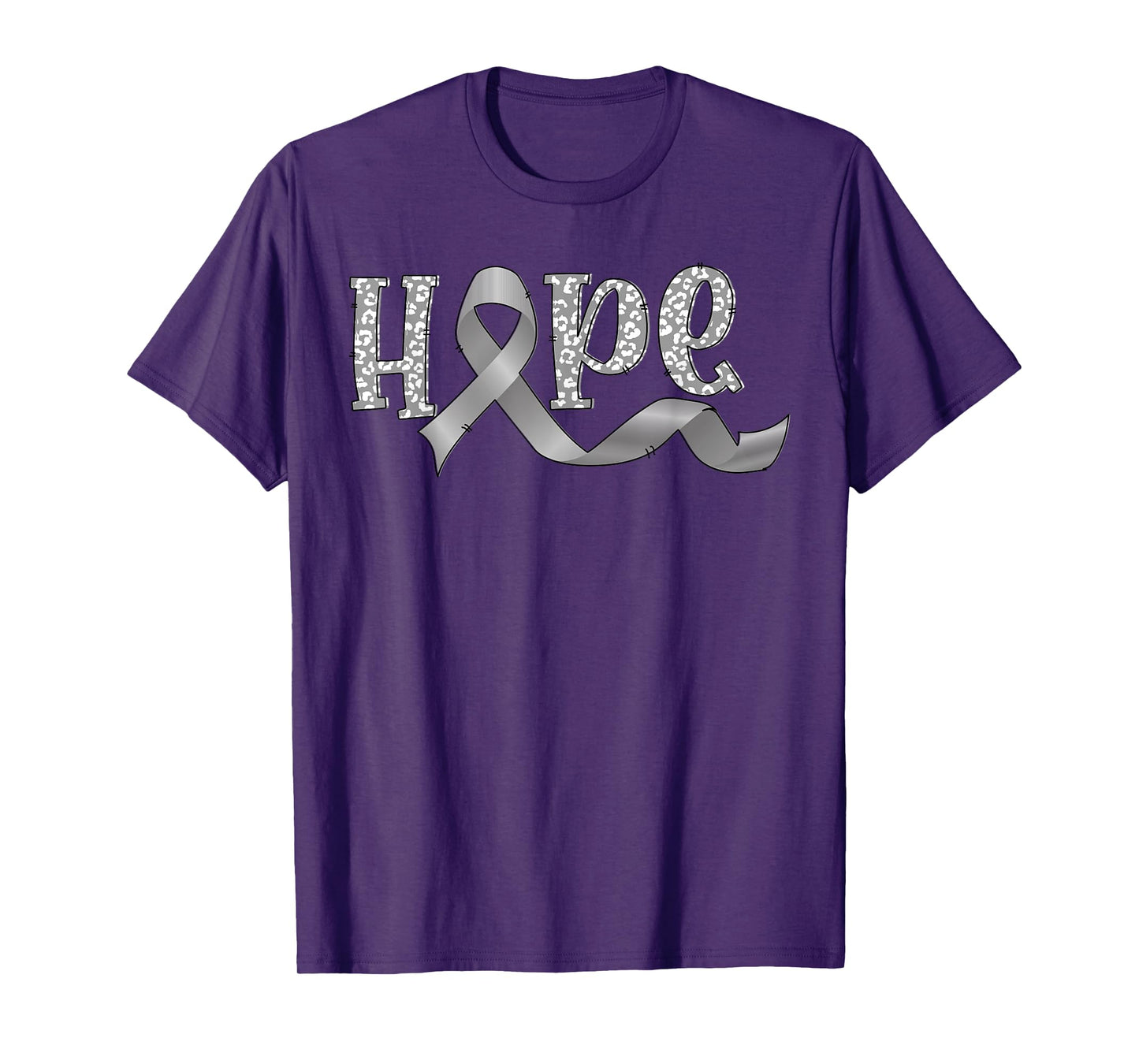 hope gray ribbon Parkinsons awareness warrior T-Shirt