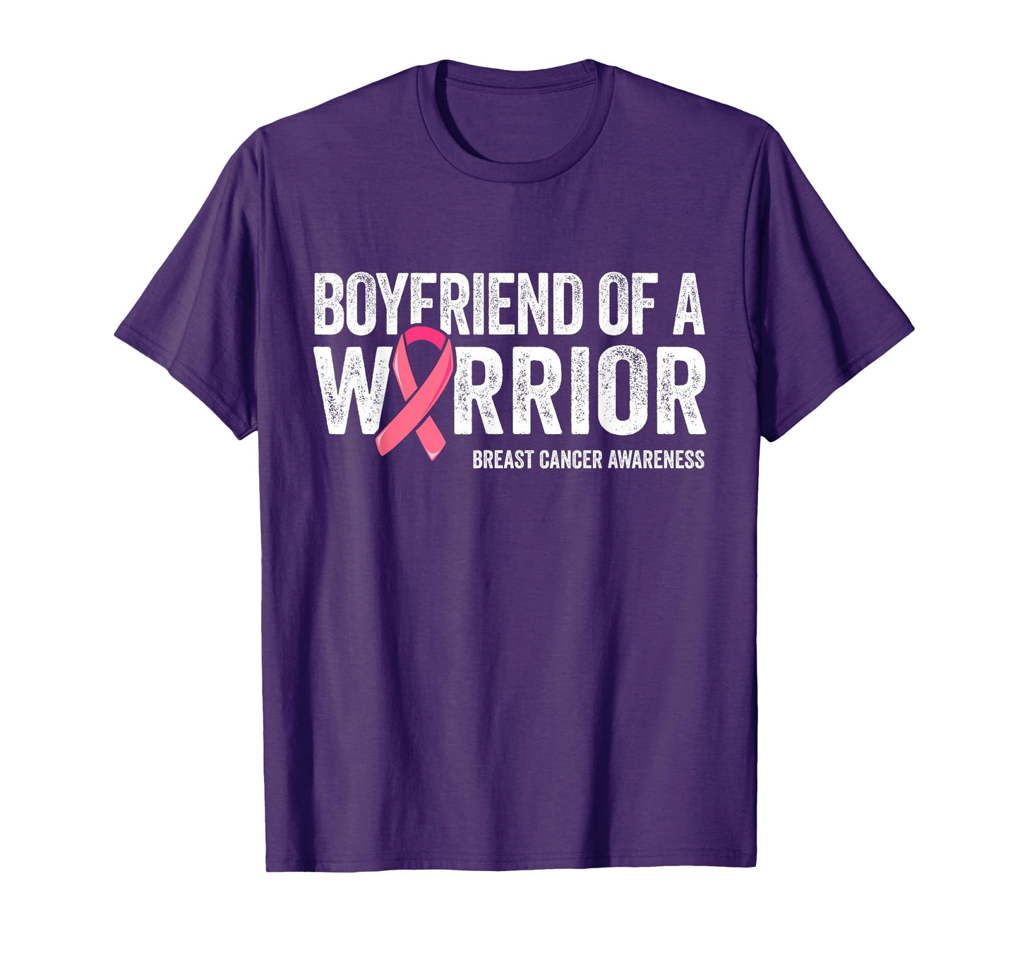 Boyfriend Of A Warrior Shirt, Breast Cancer Awareness Men T-Shirt