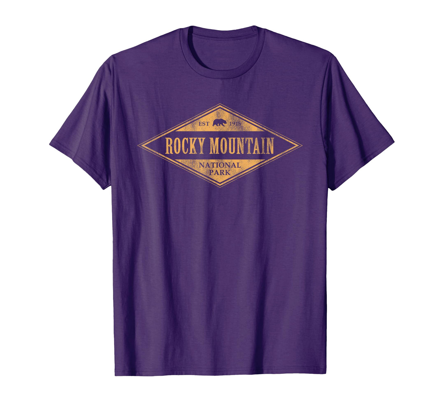 Rocky Mountains National Park Retro Preppy Throwback Womens T-Shirt