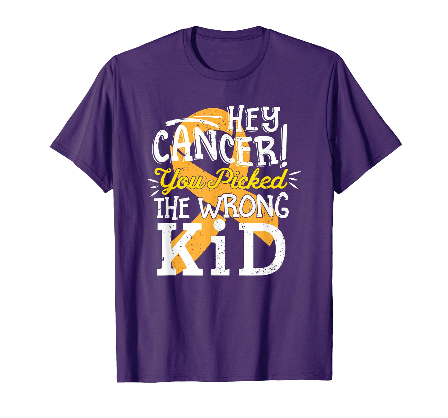 Childhood Cancer Shirt Awareness Survivor Wrong Kid Support T-Shirt