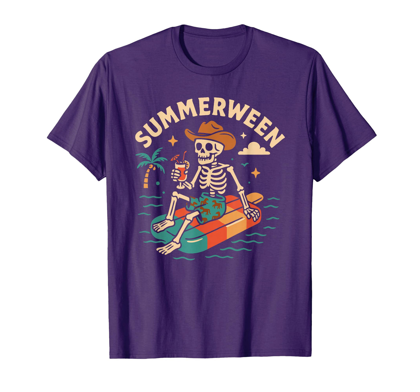 Summerween Summer Halloween Cowboy Summerween T-Shirt