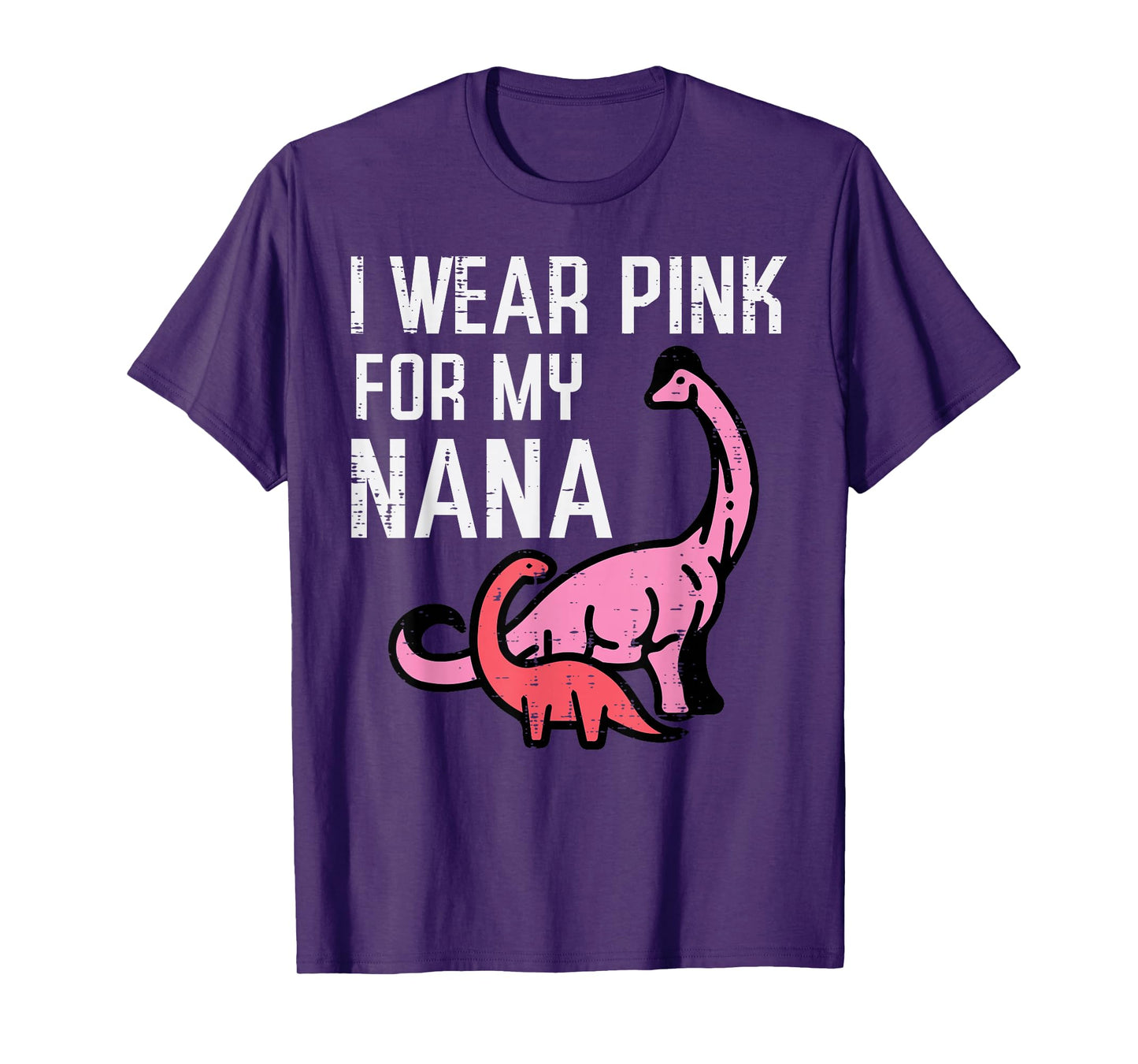Dinosaurs Wear Pink For Nana Breast Cancer Awareness Boys T-Shirt