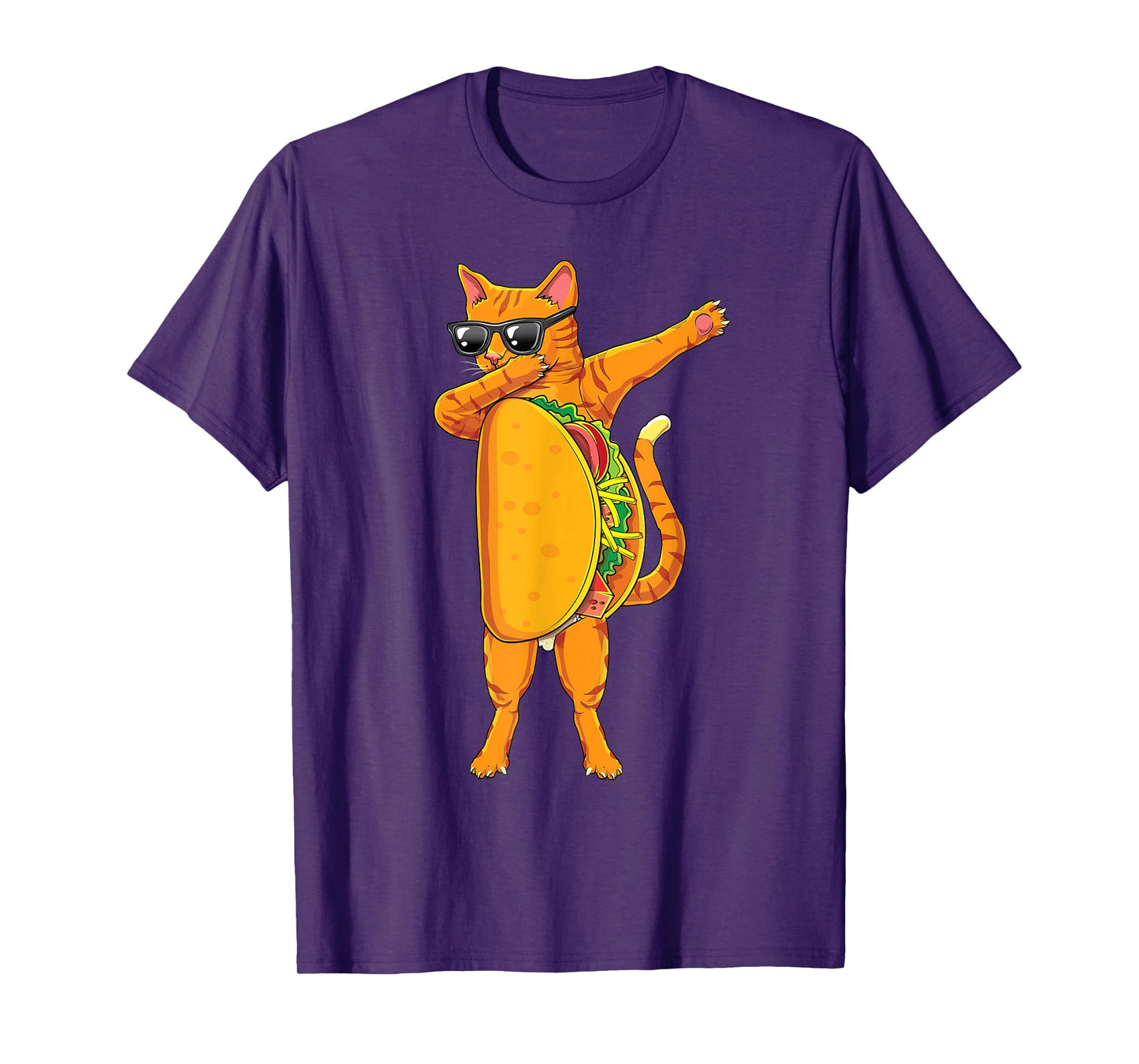 Dabbing Tacocat Sunglasses- Taco Cat Funny Dab Tee shirt