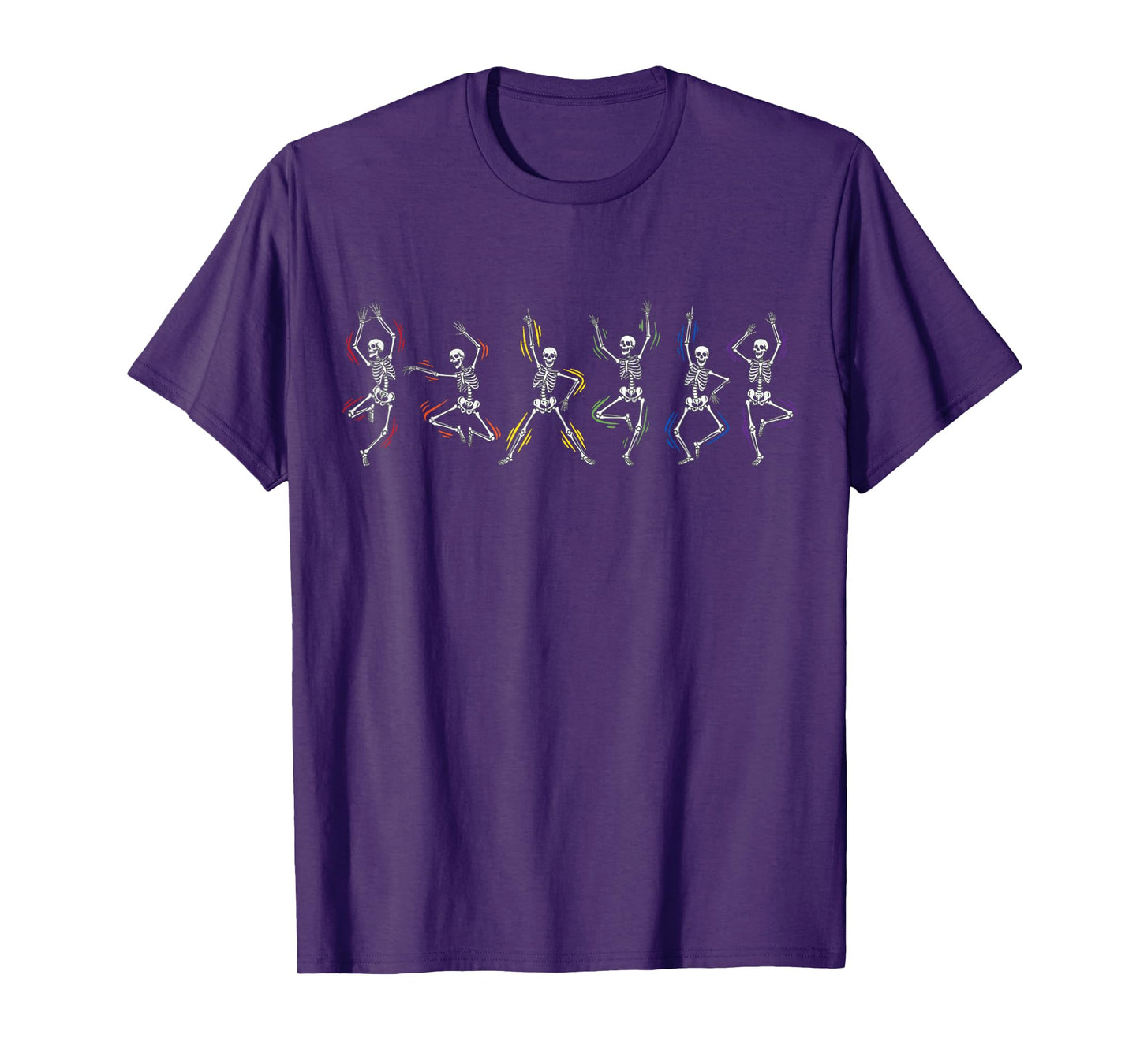 Halloween LGBT Gay Pride Rainbow Seletons T-Shirt